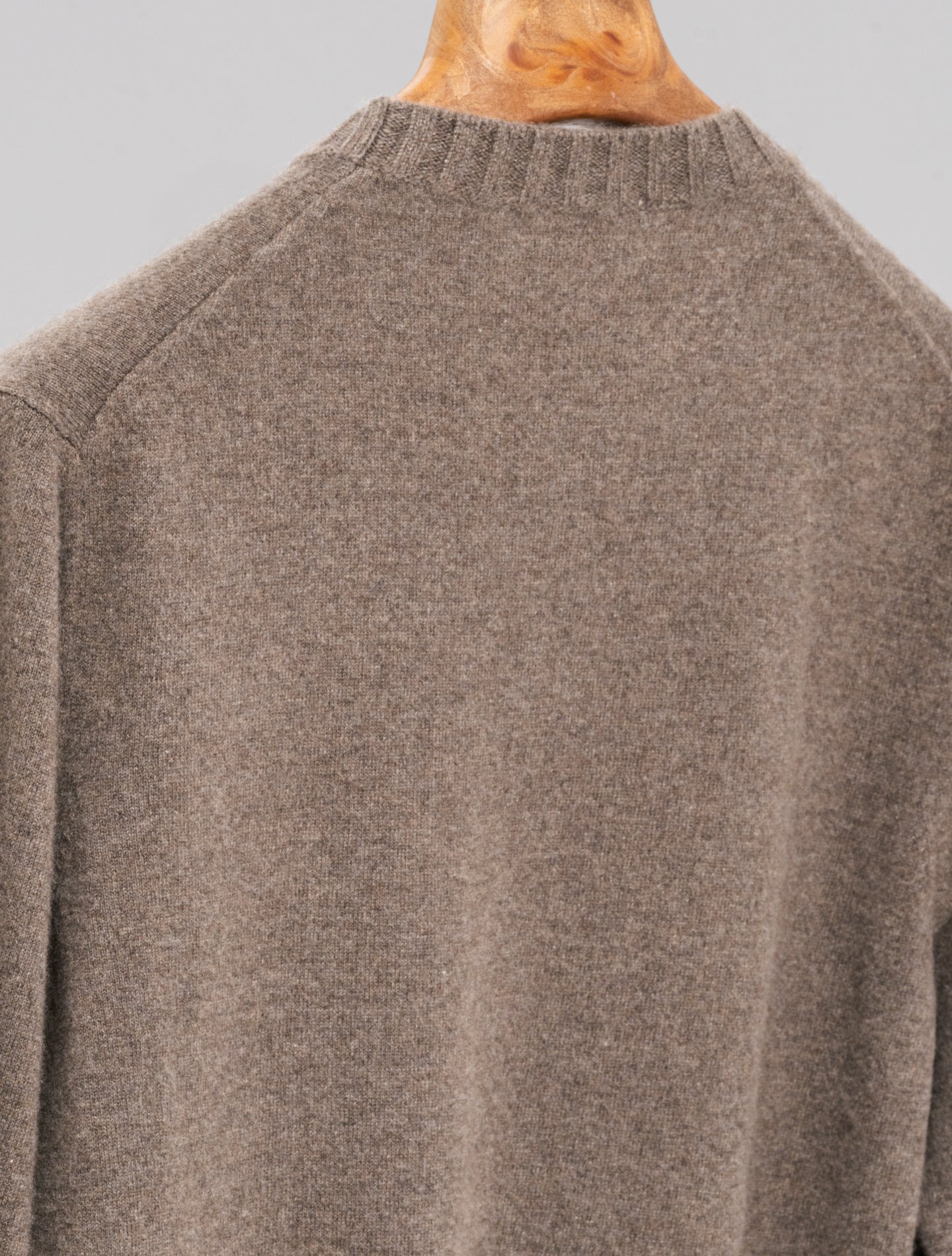 Duvet Cashmere Knitted Crewneck Brown Fioroni Knitwear 48