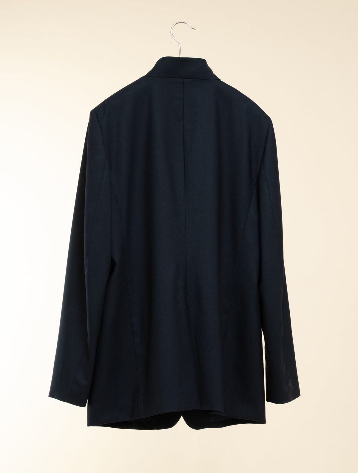 Enora Stand Collar Wool Jacket Navy Lardini Jackets IT 38