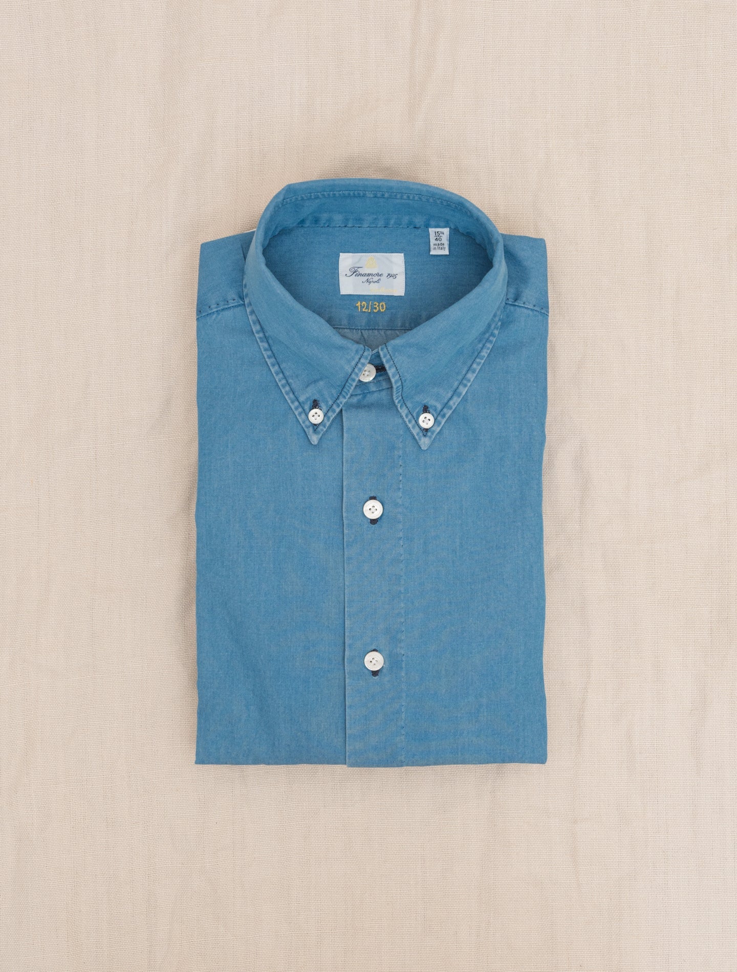 Esclusiva Leonardo Napoli Shirt - Gabucci 30 Denim Finamore Shirts 38