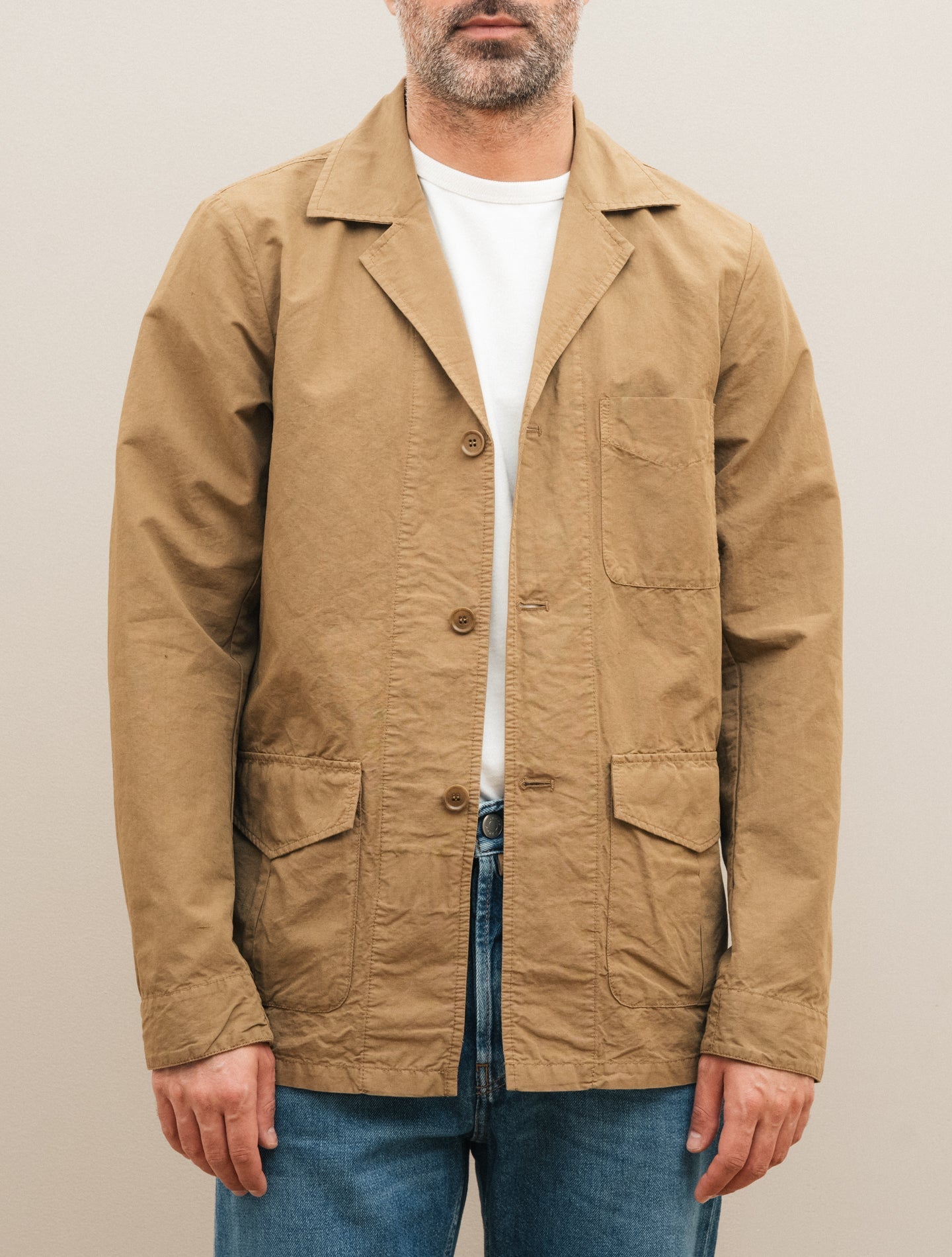 Fandango Cotton Linen Jacket Terra Aspesi Outerwear S