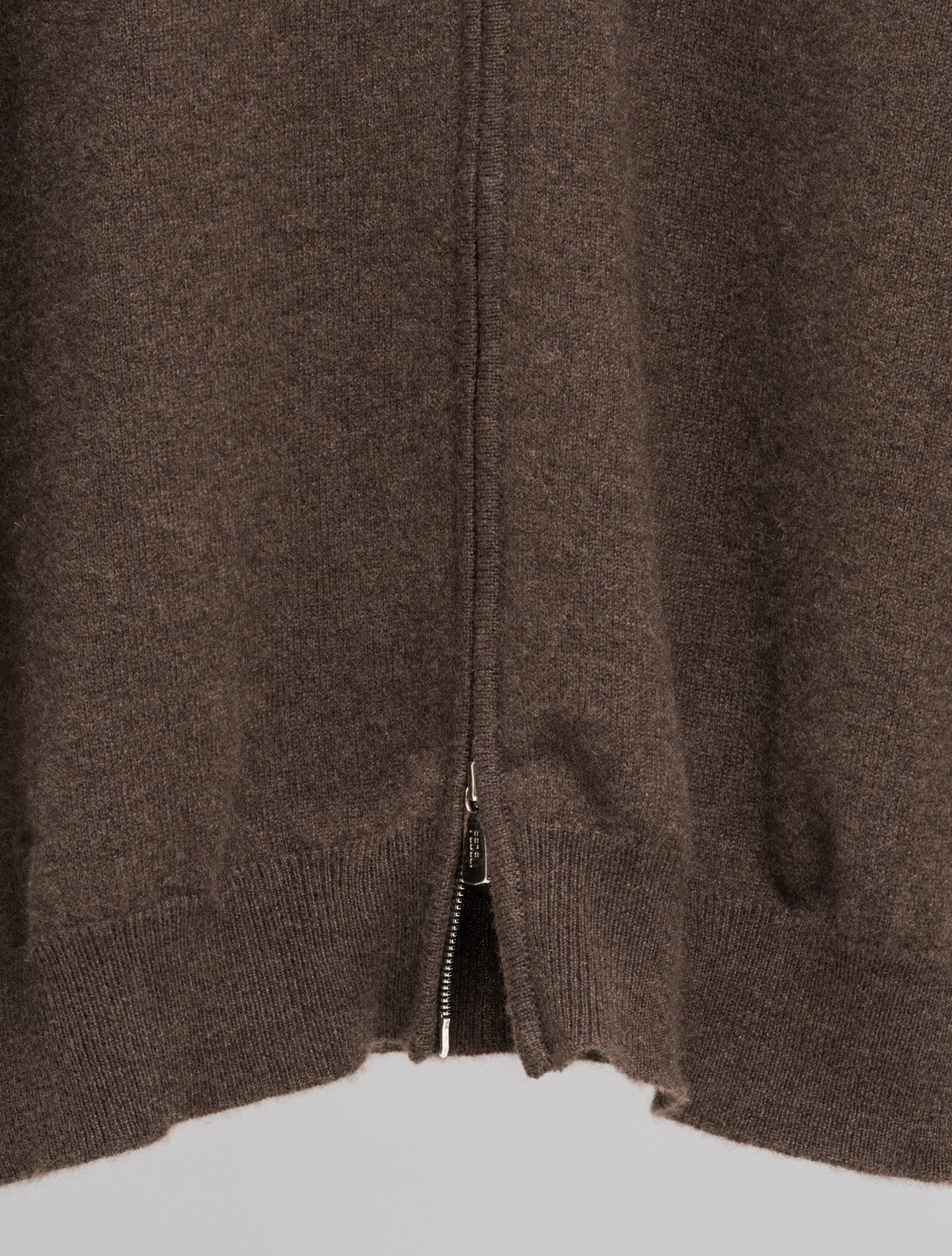 Favonio Cashmere Full Zip Sweater Brown Fedeli Knitwear 48