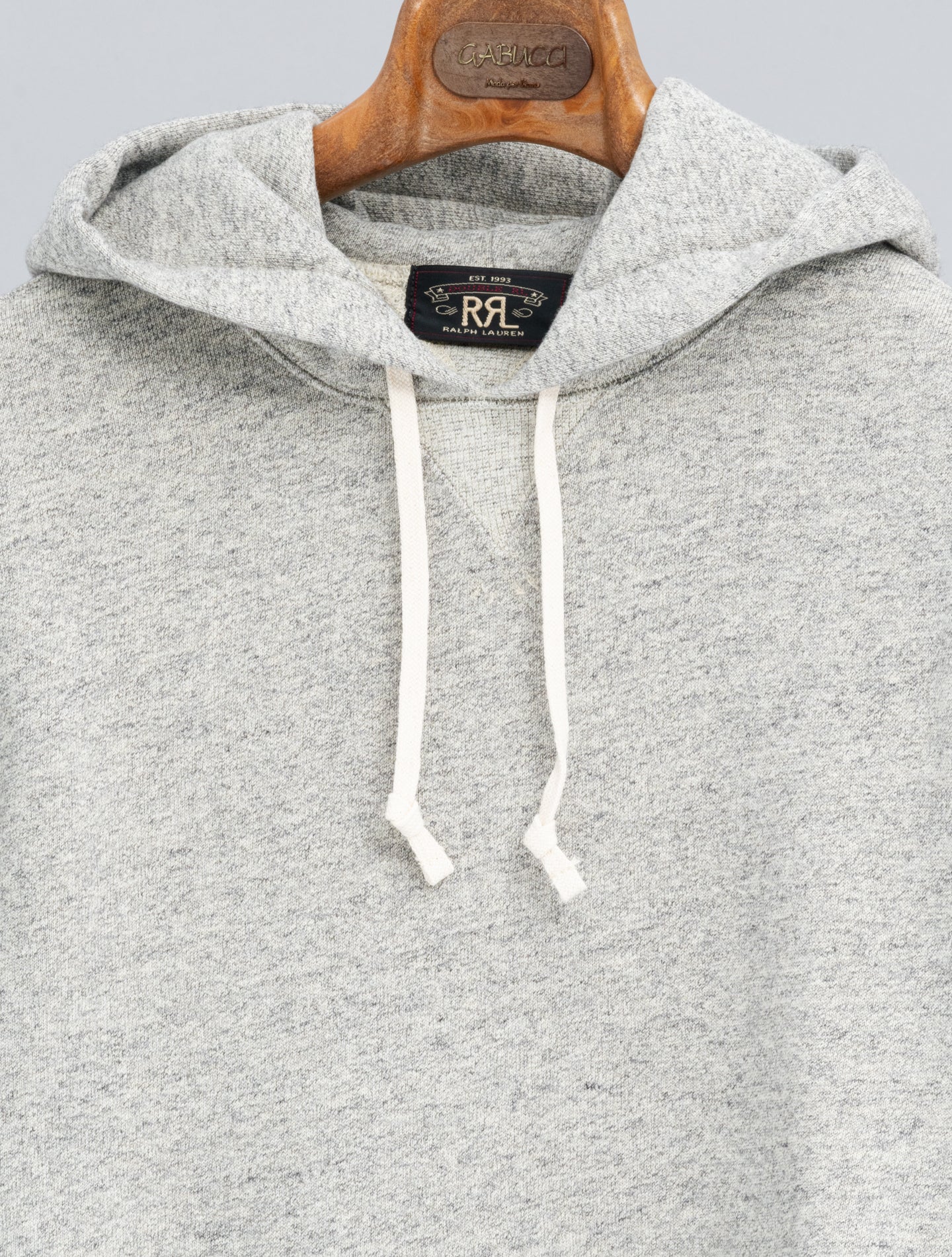 Fleece Hoodie Athletic Grey Heather RRL Knitwear S