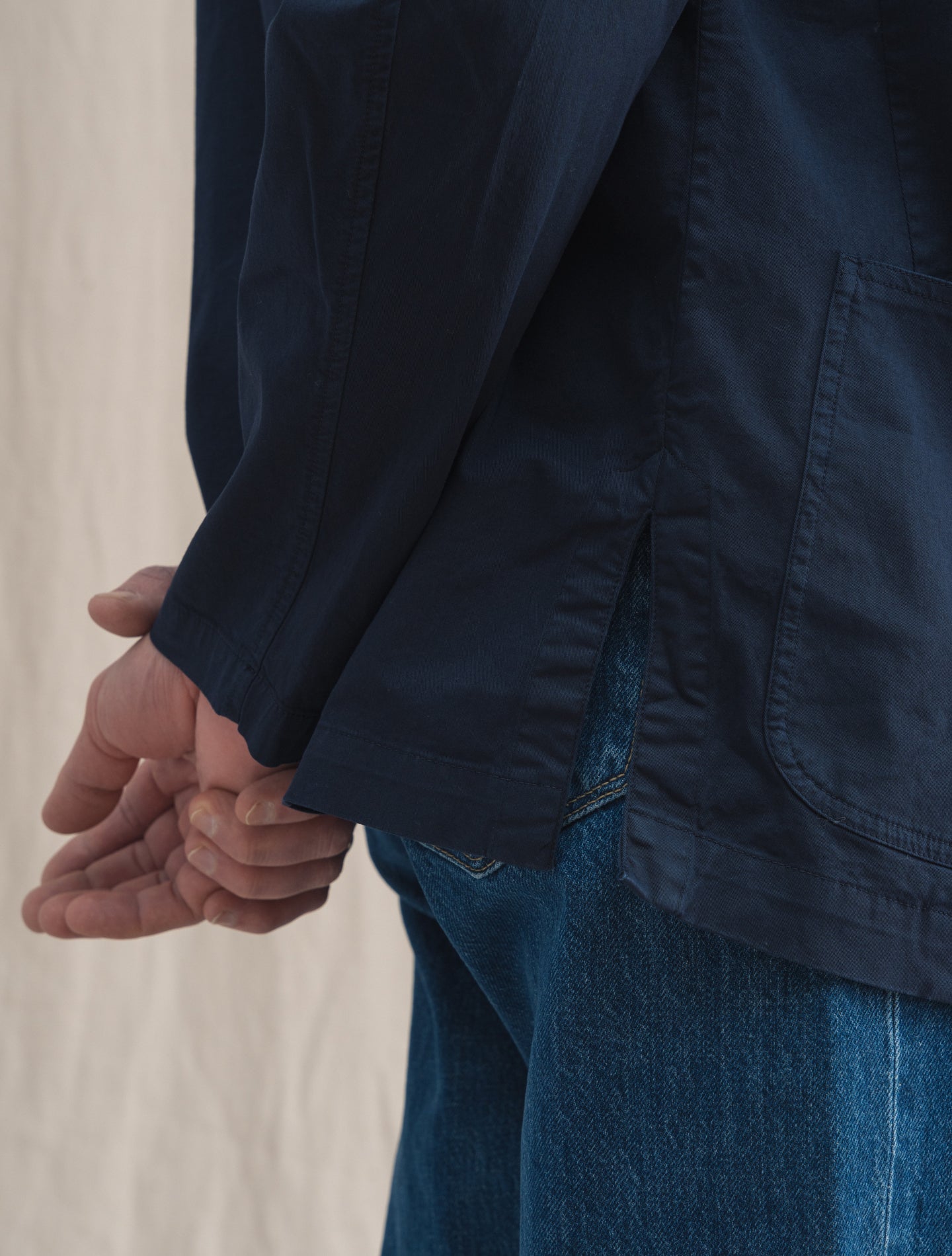 Florida Cotton Shirt Jacket Navy Massimo Alba Outerwear S