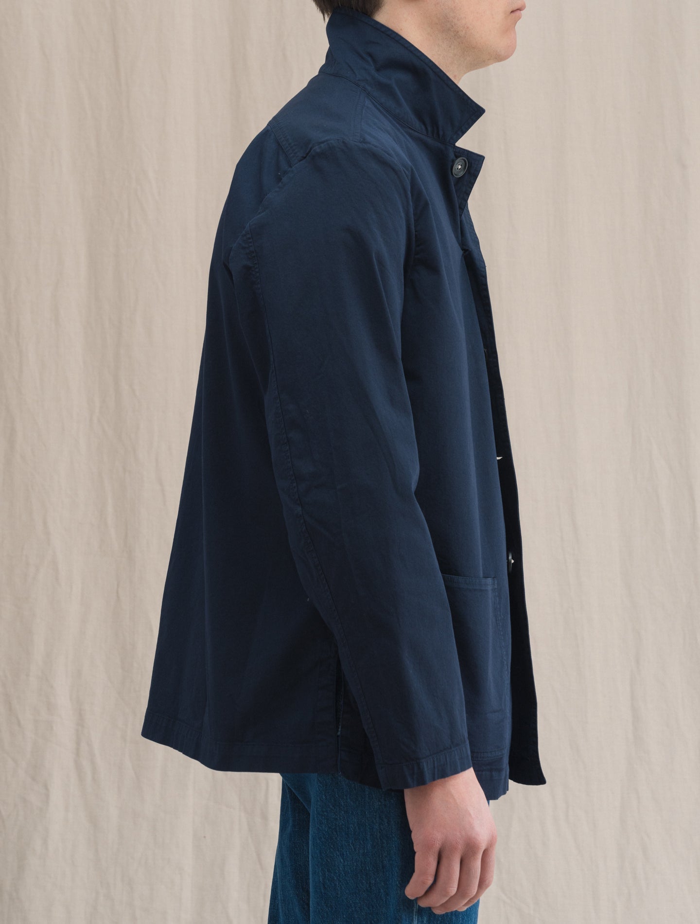Florida Cotton Shirt Jacket Navy Massimo Alba Outerwear S