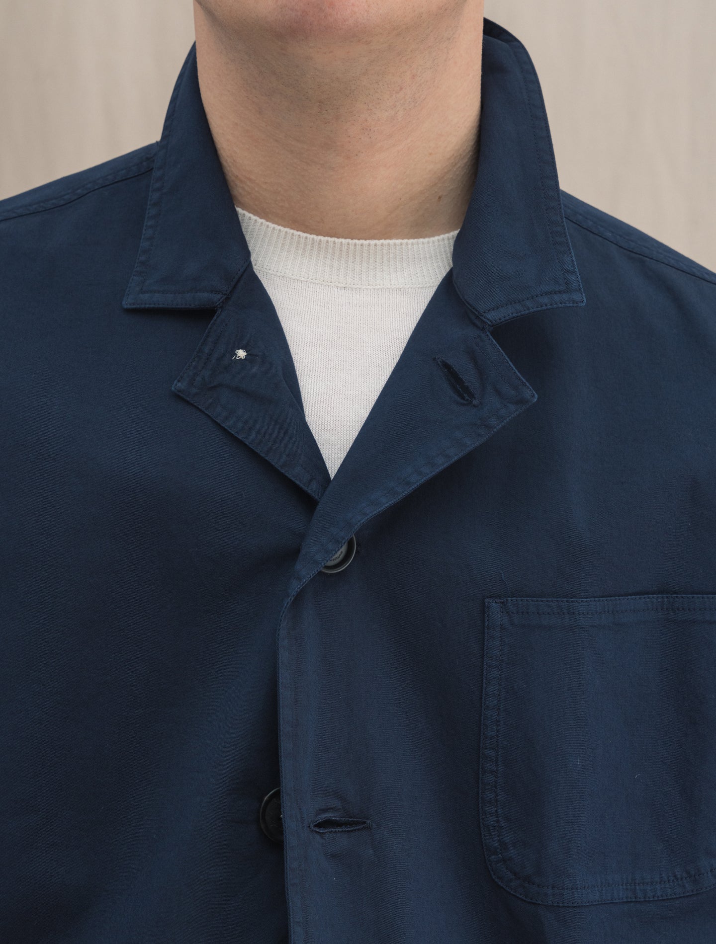 Florida Cotton Shirt Jacket Navy Massimo Alba Outerwear S