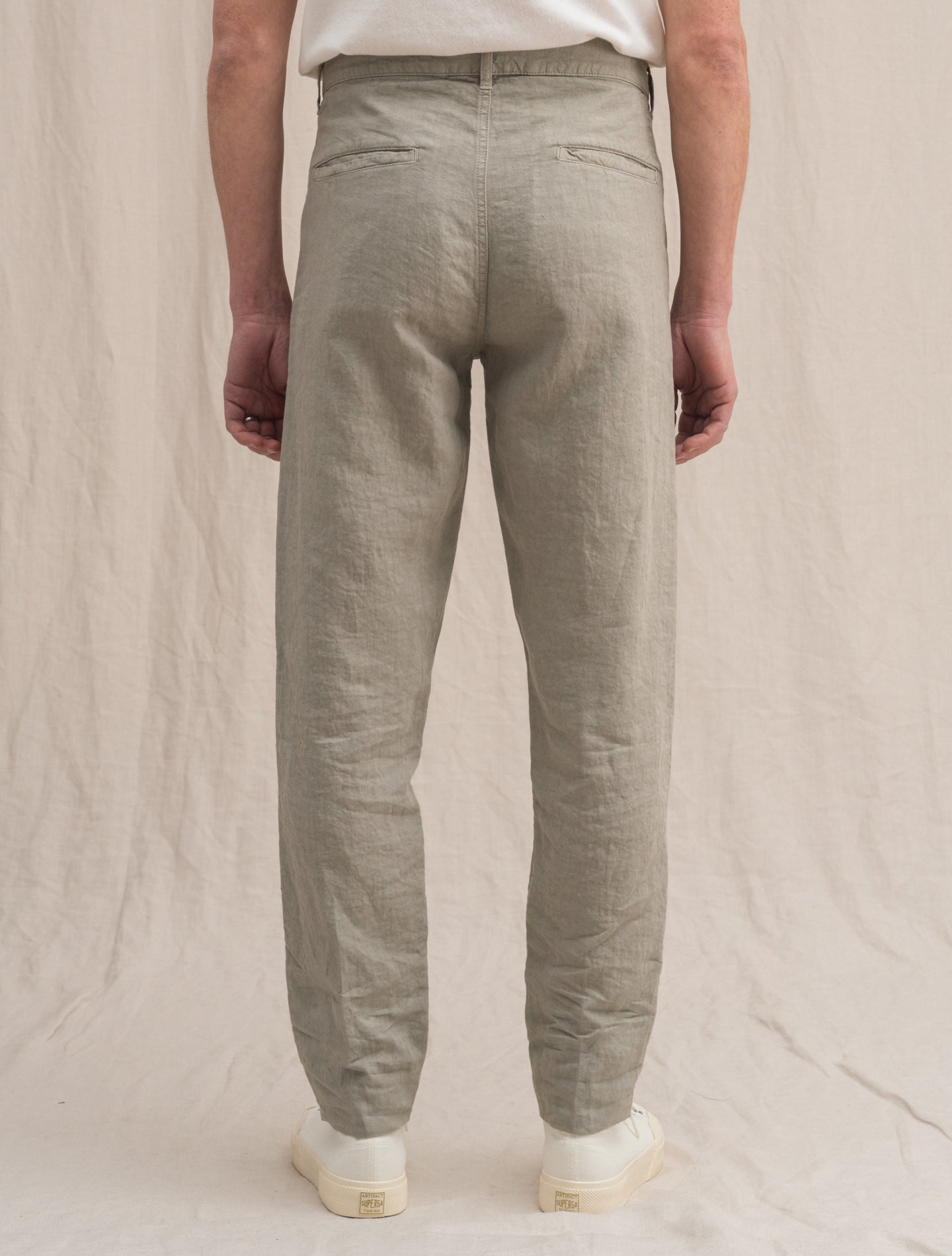 Funzionale Linen Trouser Khaki Aspesi Trousers 46