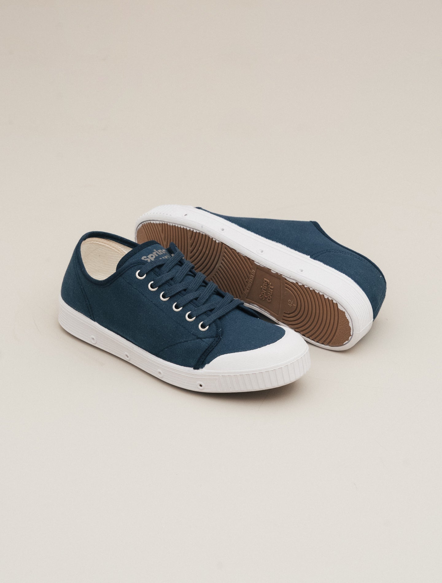 G2 Canvas Low Top Trainer Navy Spring Court Sneakers 40