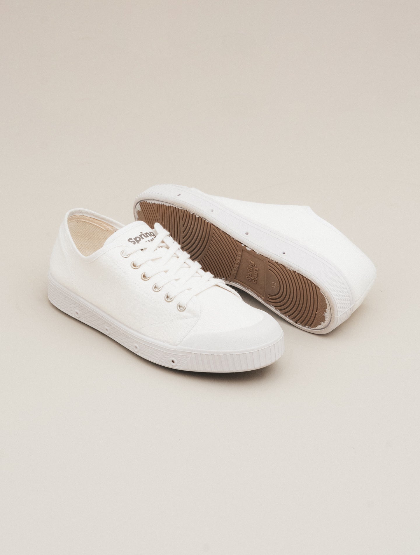 G2 Canvas Low Top Trainer White Spring Court Sneakers 40