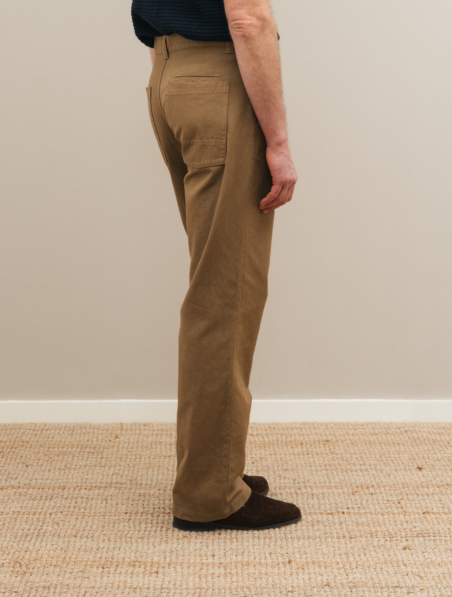 Garment - dyed Cotton Linen Trousers Terra Aspesi Trousers 48