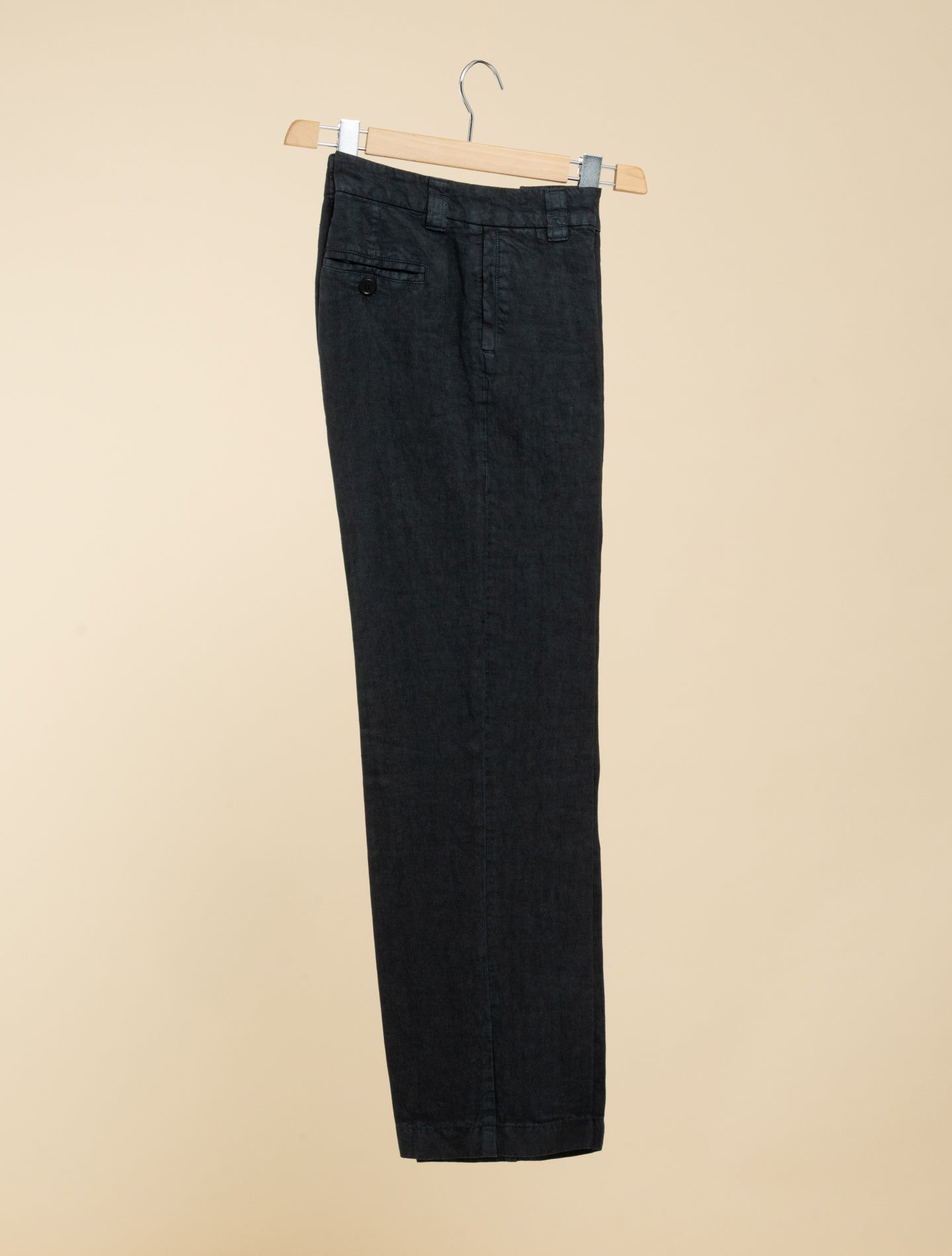 Garment - dyed Linen Trousers Navy Aspesi Trousers IT 38