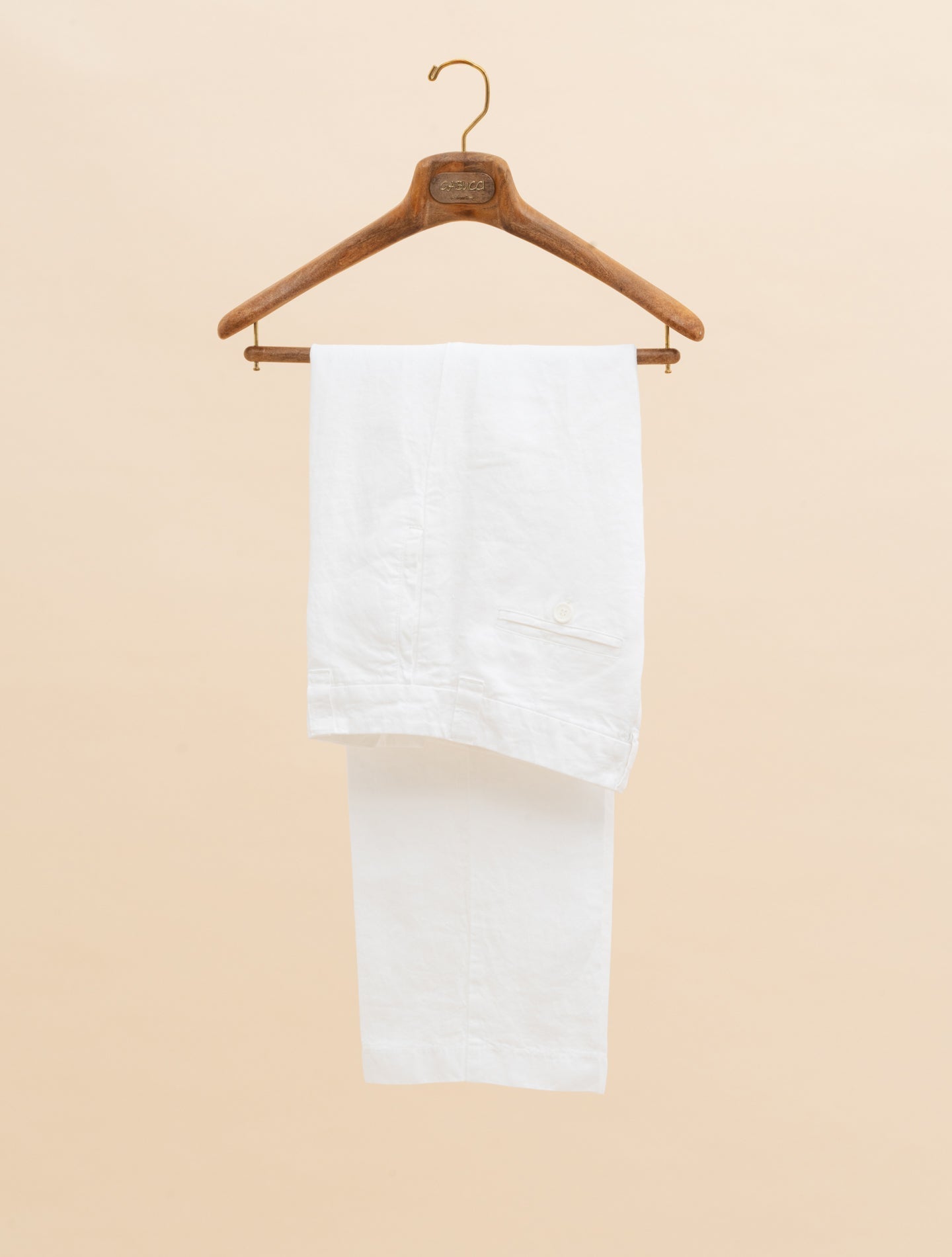 Garment - dyed Linen Trousers White Aspesi Trousers IT 38