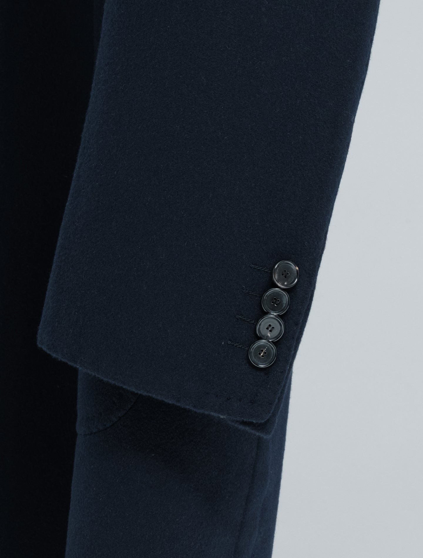 Handmade Double Cashmere Coat Navy Cesare Attolini Outerwear 48
