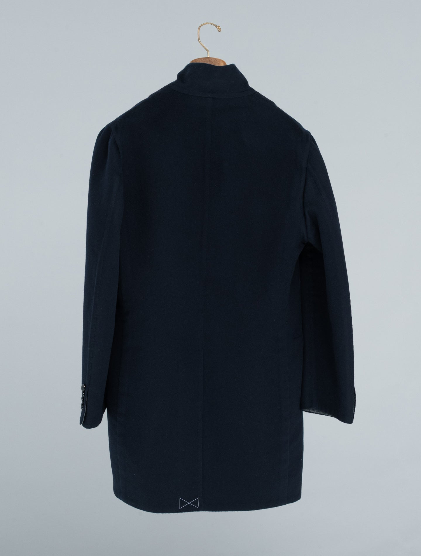 Handmade Double Cashmere Coat Navy Cesare Attolini Outerwear 48