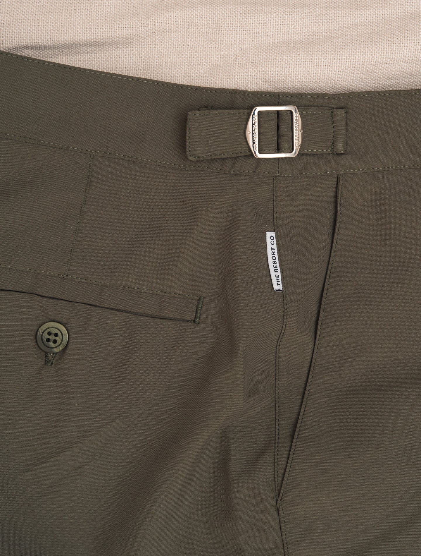 Handmade Tailored Swim trunk Green The Resort Co Swimwear 30