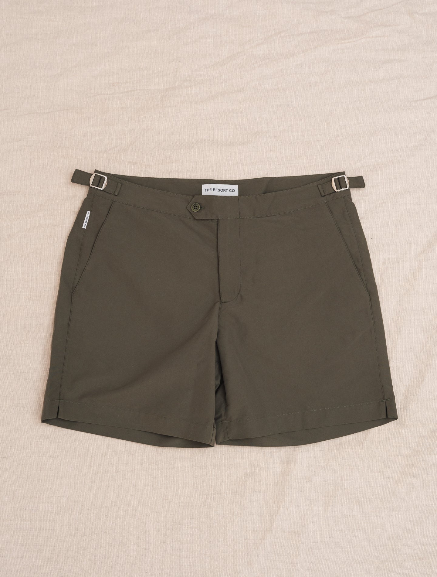 Handmade Tailored Swim trunk Green The Resort Co Swimwear 30