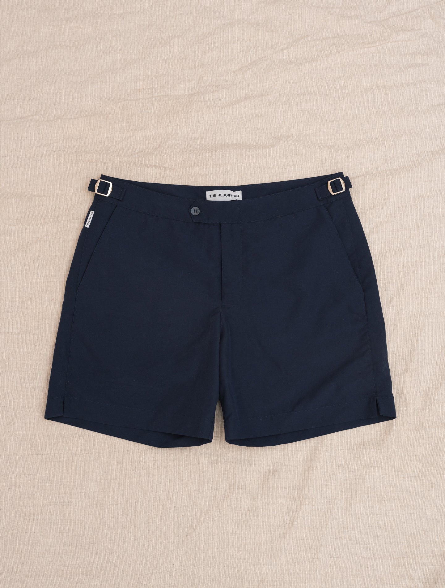 Handmade Tailored Swim trunk Navy The Resort Co Swimwear 30