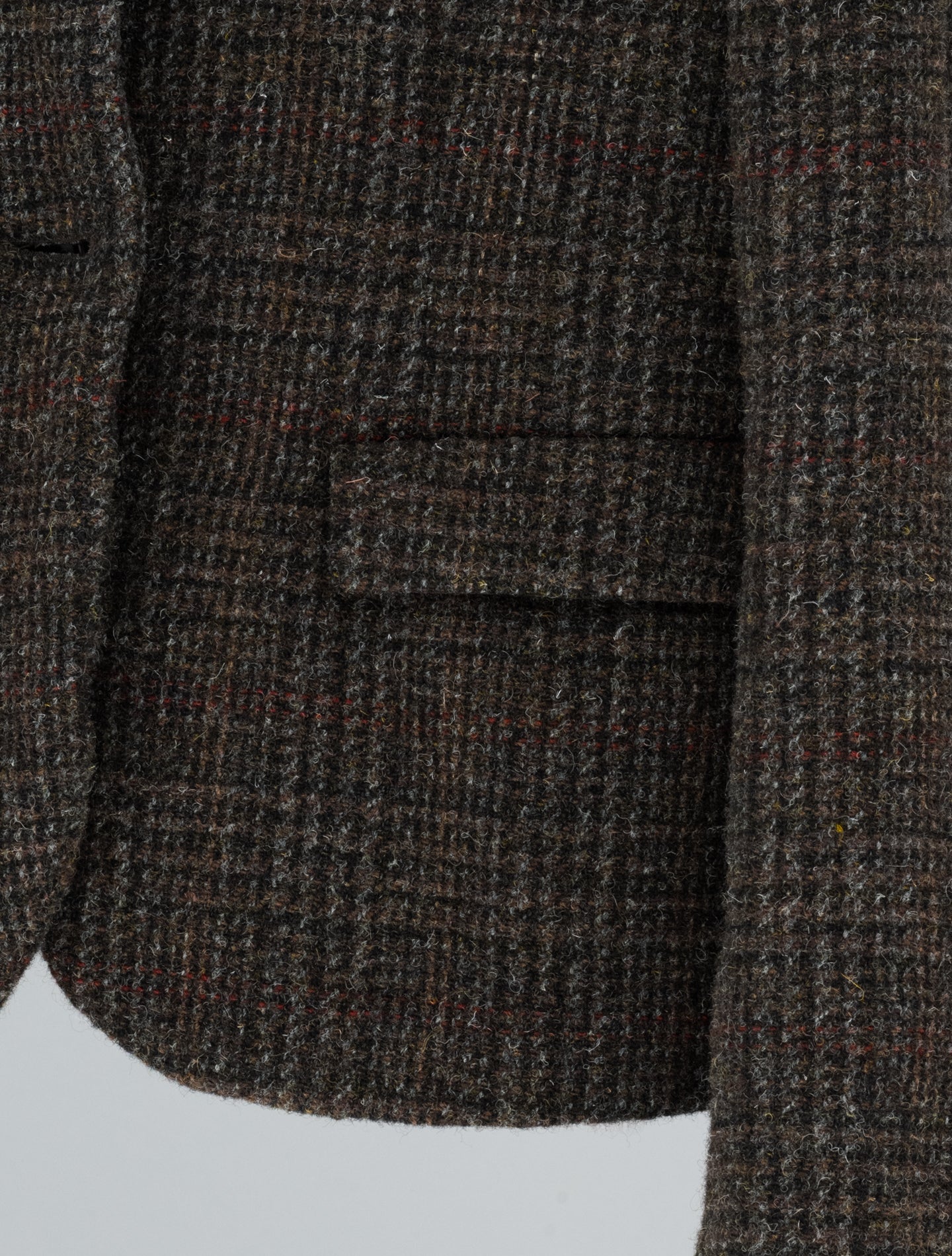 Harris Tweed Jacket Brown Aspesi Outerwear IT 40