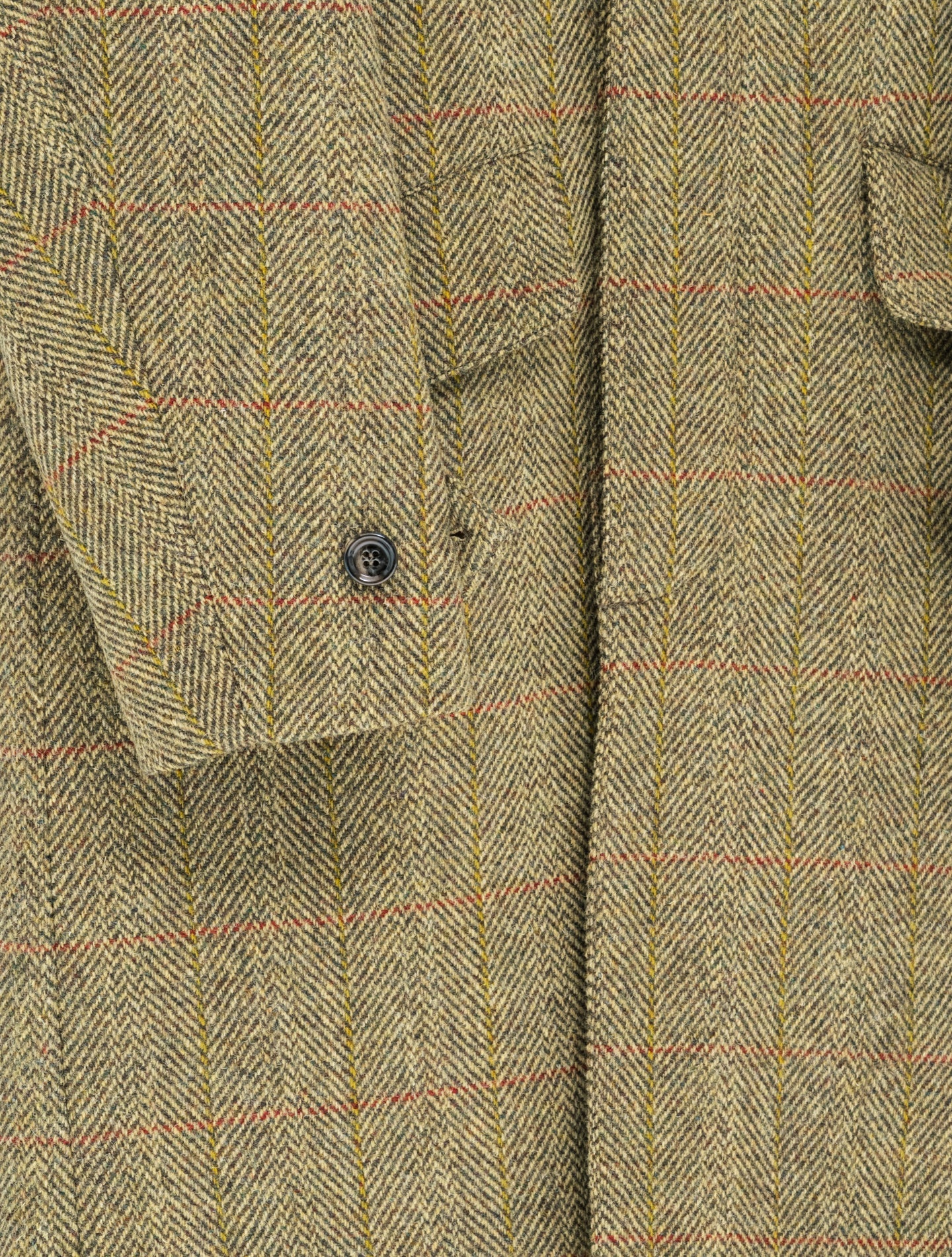 Harris Tweed Wrigth Raglan Coat Mustard Aspesi Outerwear M