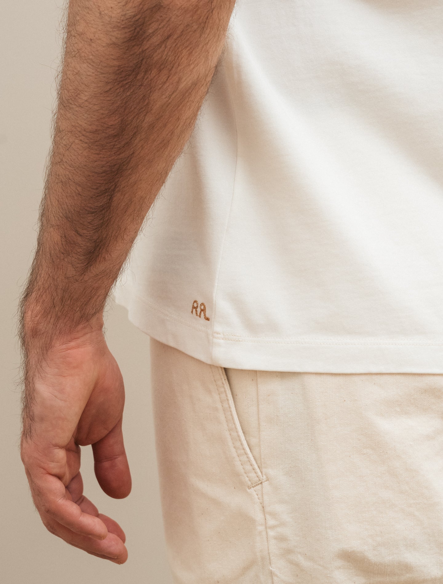 Heavy Weight Tee Warm White RRL T-shirts S