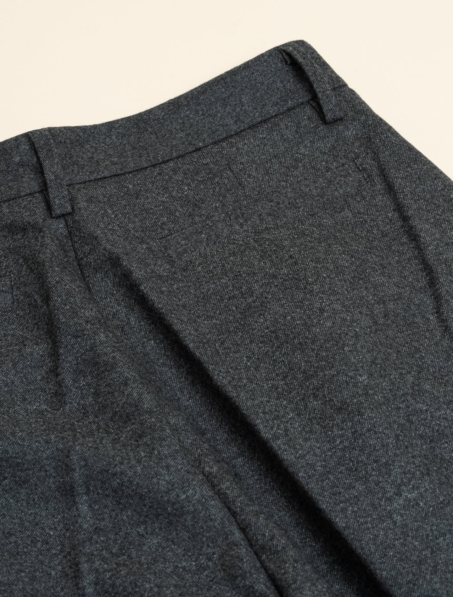 Karly Wide Leg Wool Flannel Trousers Grey Massimo Alba Trousers IT 38