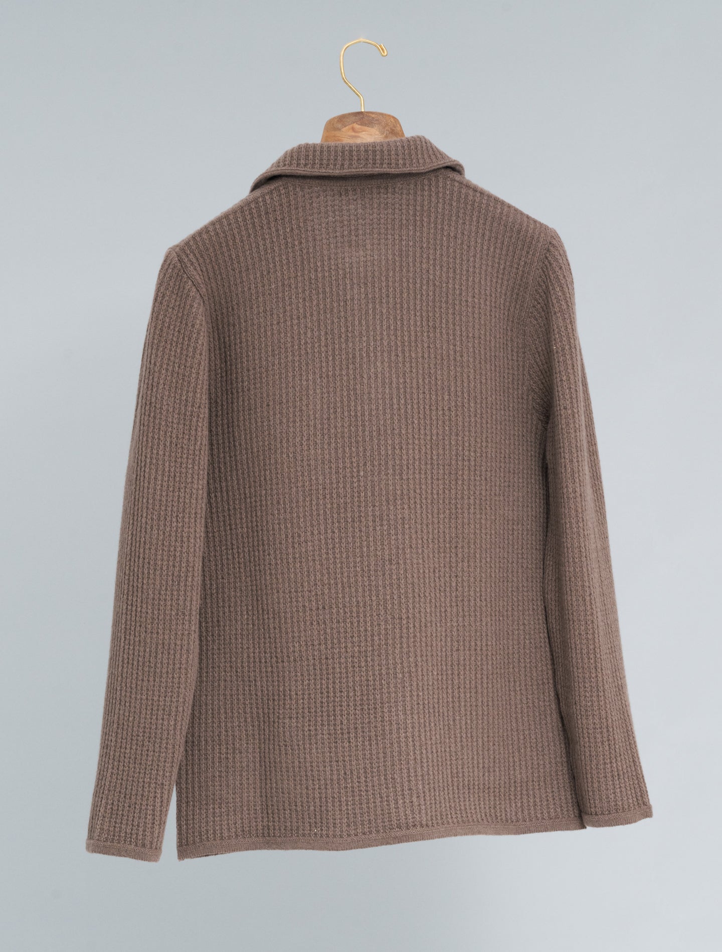 Knitted Cashmere Jacket Brown Lardini Jackets S