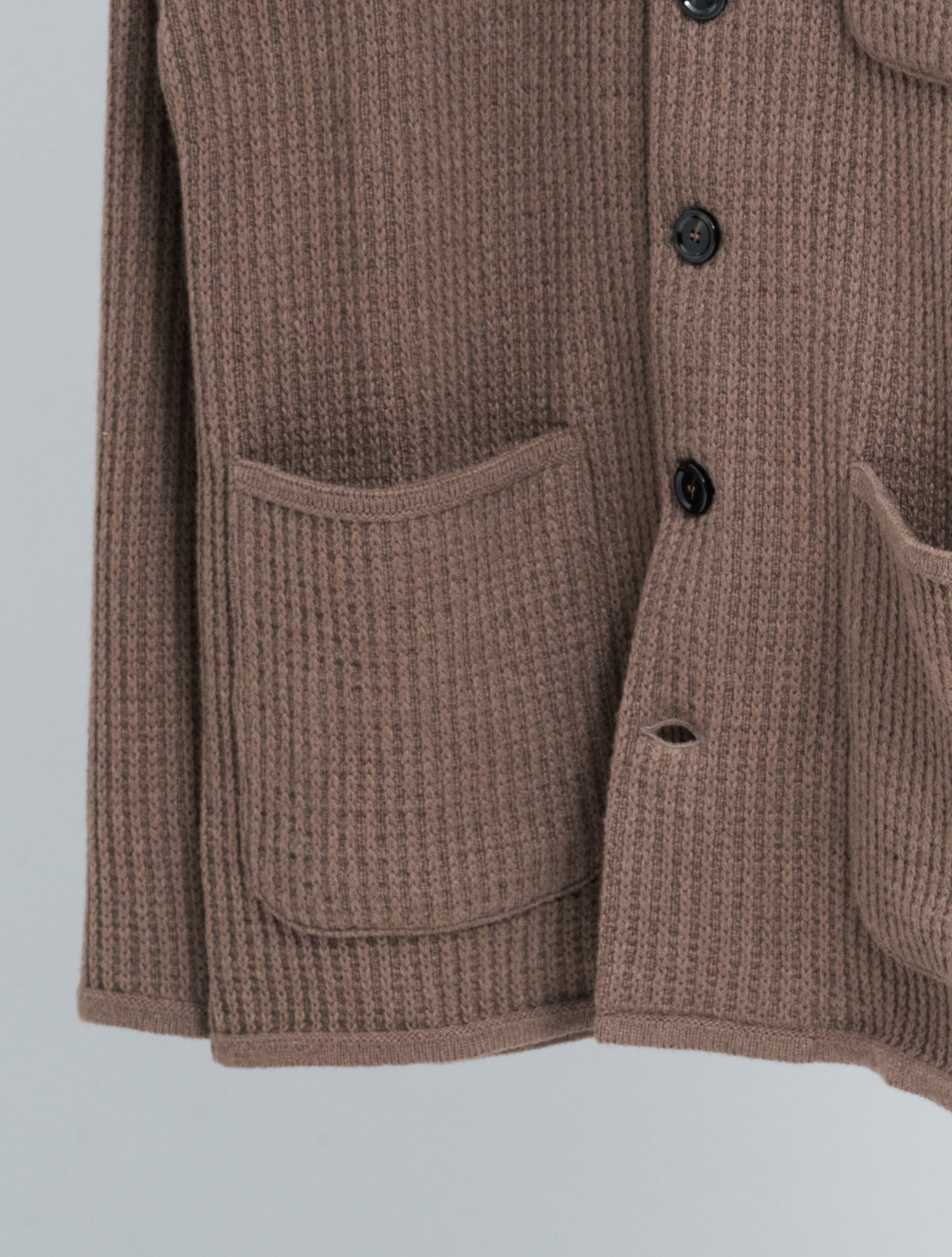 Knitted Cashmere Jacket Brown Lardini Jackets S