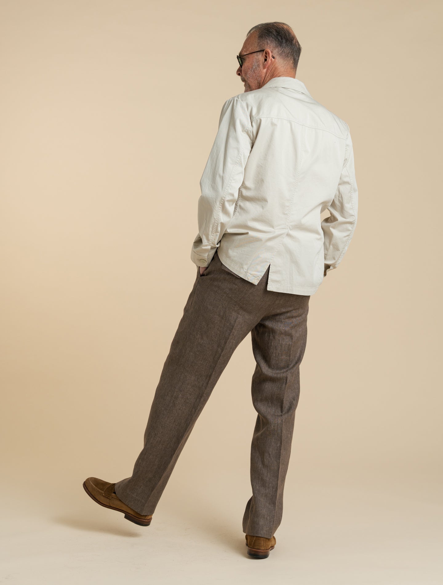 Laos Cotton Twill jacket Chalk Aspesi Outerwear M