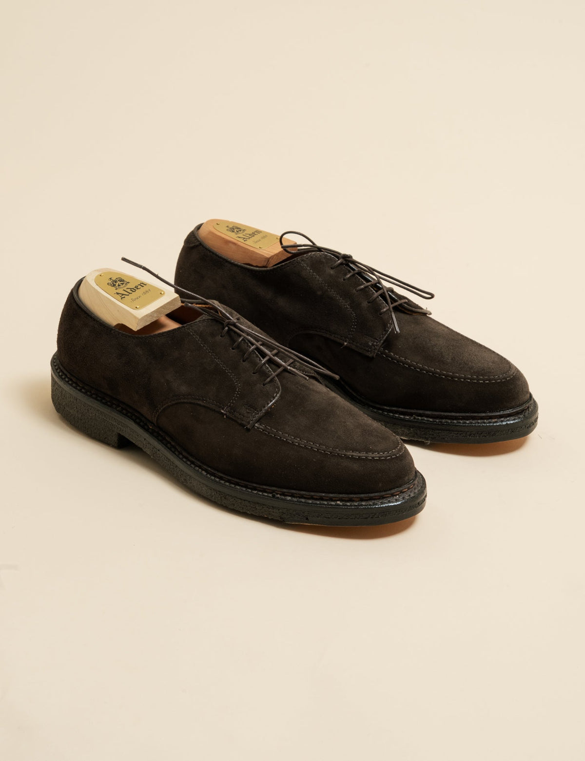 Limited Edition Mocc-Toe Derby Shoe Dark Brown Alden Shoes US 7