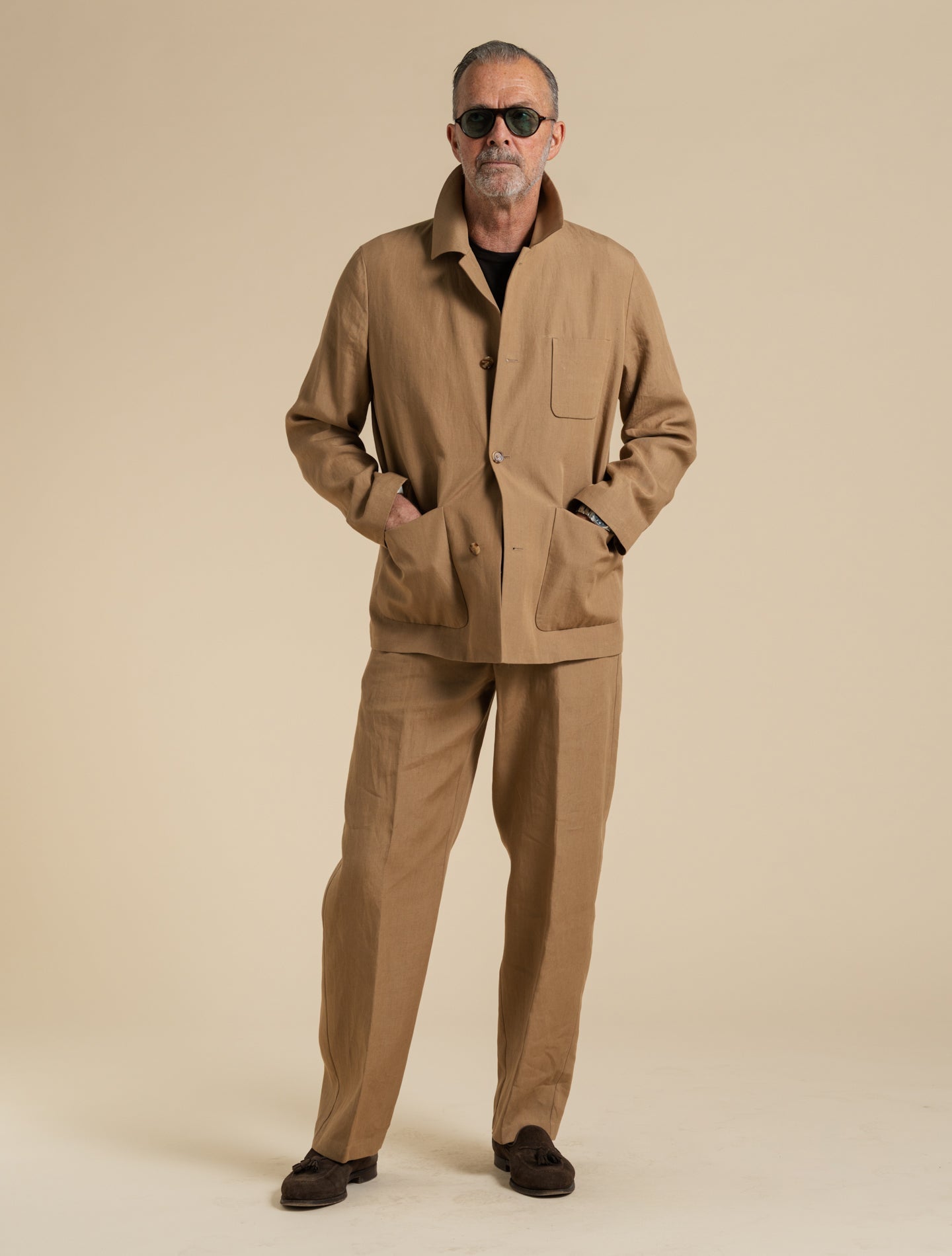 Linen Cotton Silk Shirt Jacket Terra Lardini Jackets 48