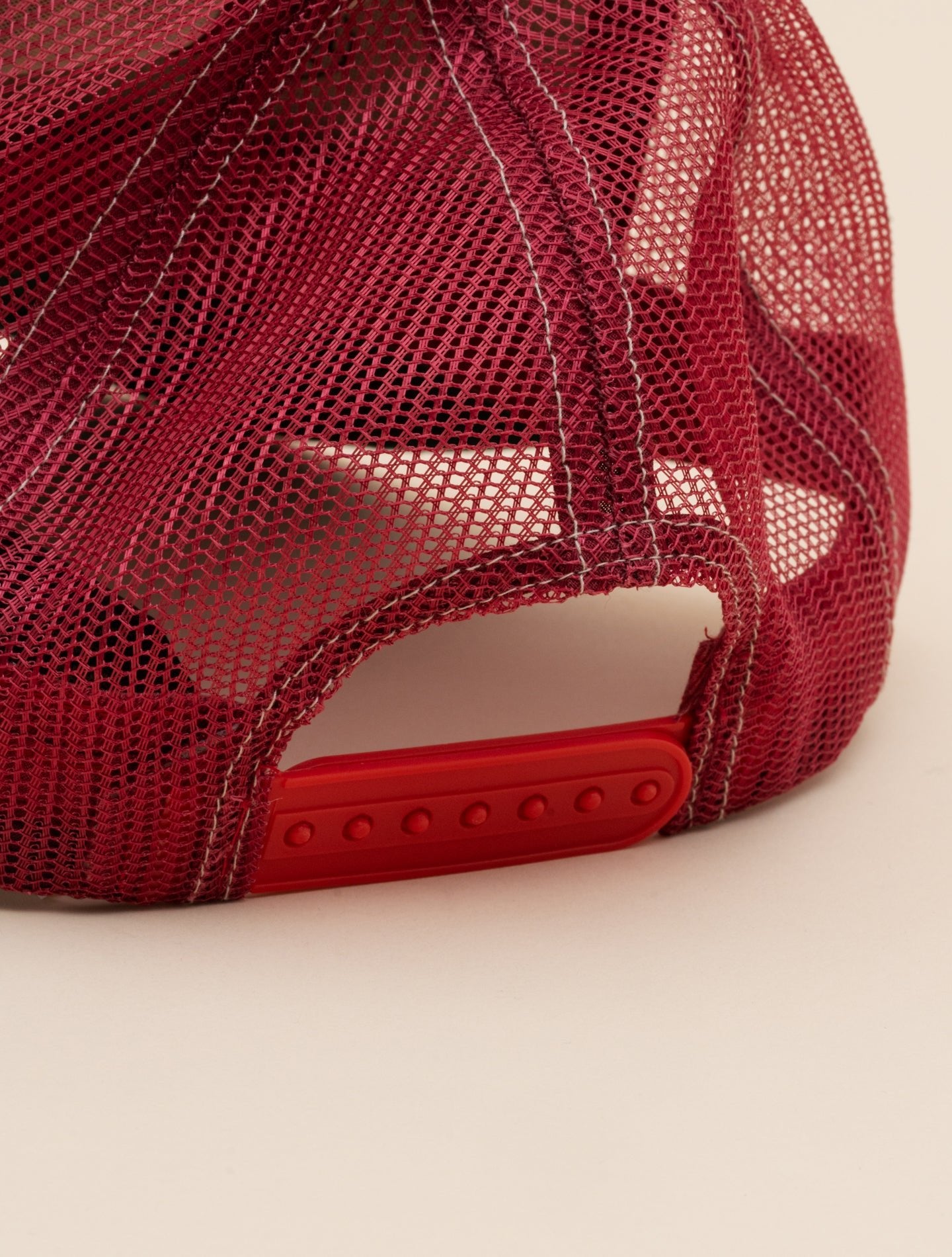 Logo - Patch Mesh Trucker Cap Faded Red RRL Hats One Size