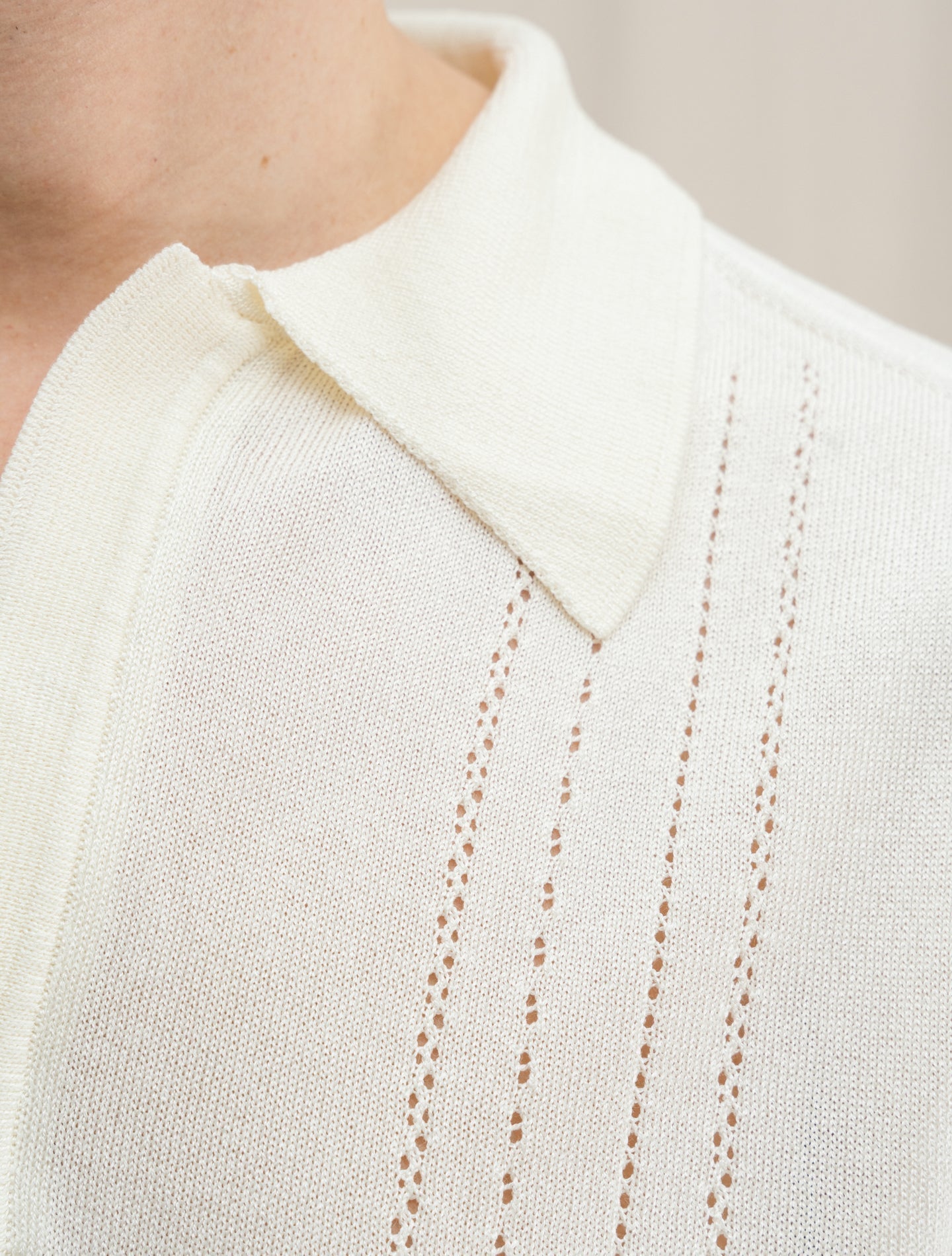 Long sleeve Polo Shirt Off White Lardini Polo shirts S