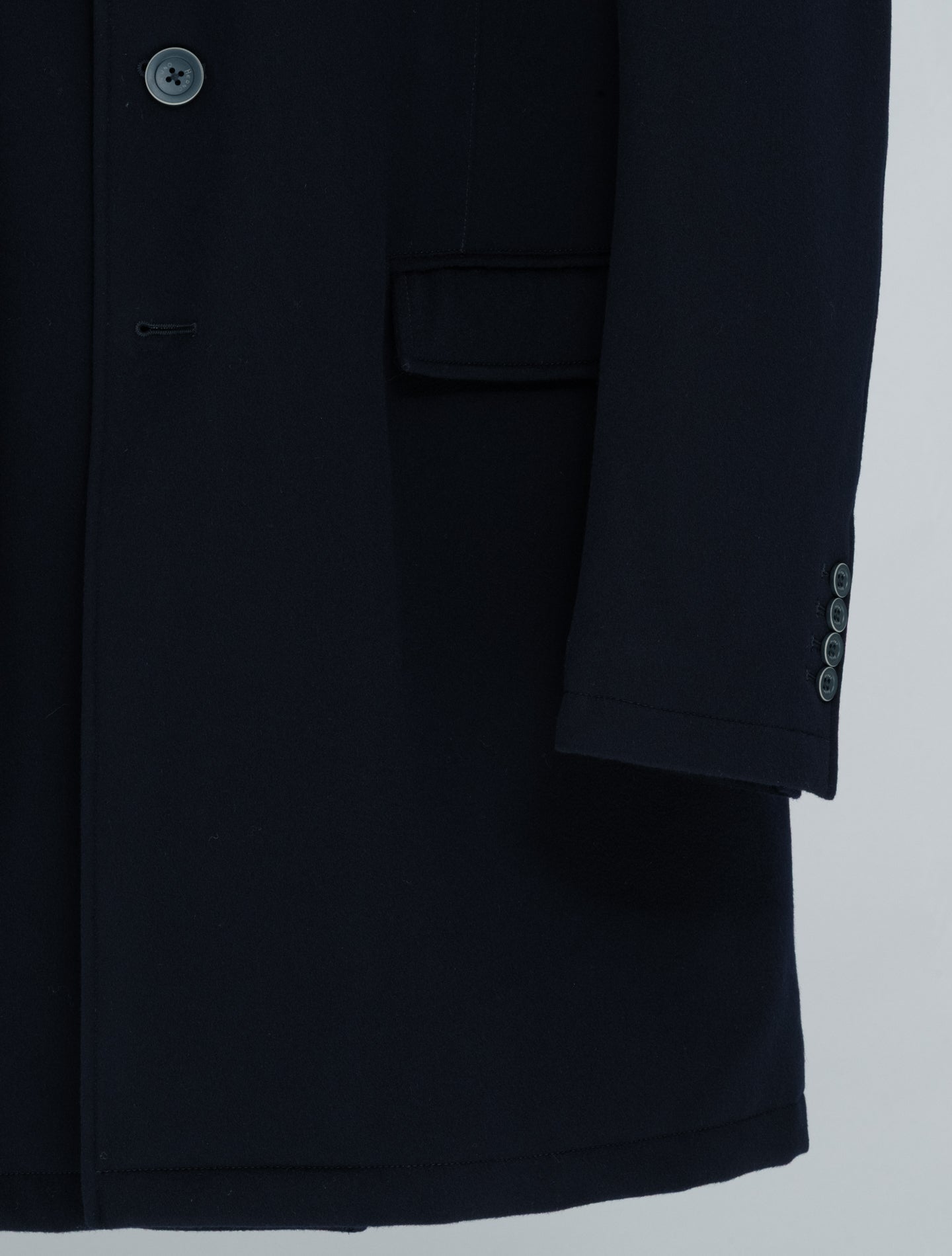 Loro Piana Storm System Padded Wool Coat Navy Herno Outerwear 48