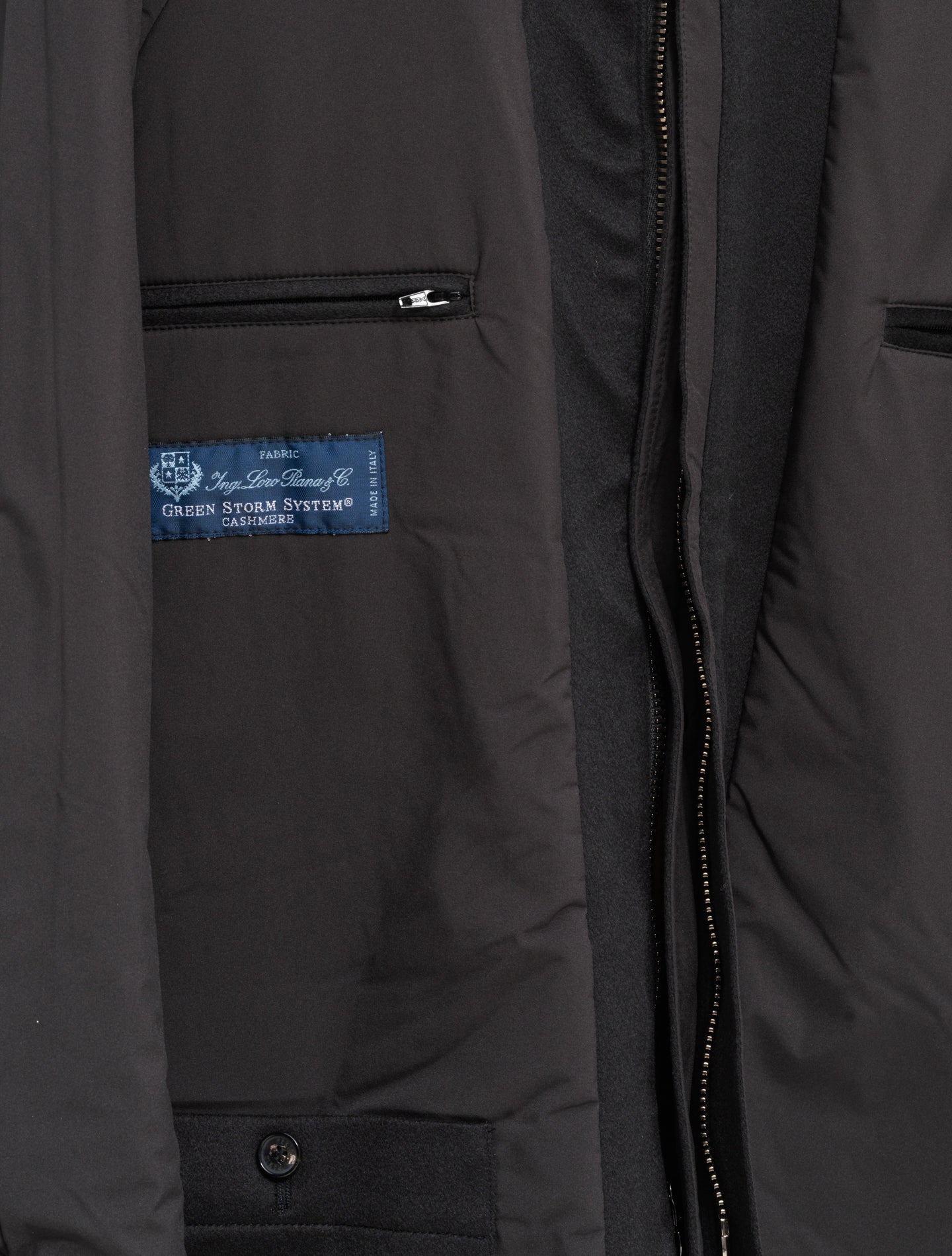 Loro Piana Storm System Shooting Jacket Coffee Manto Outerwear 48