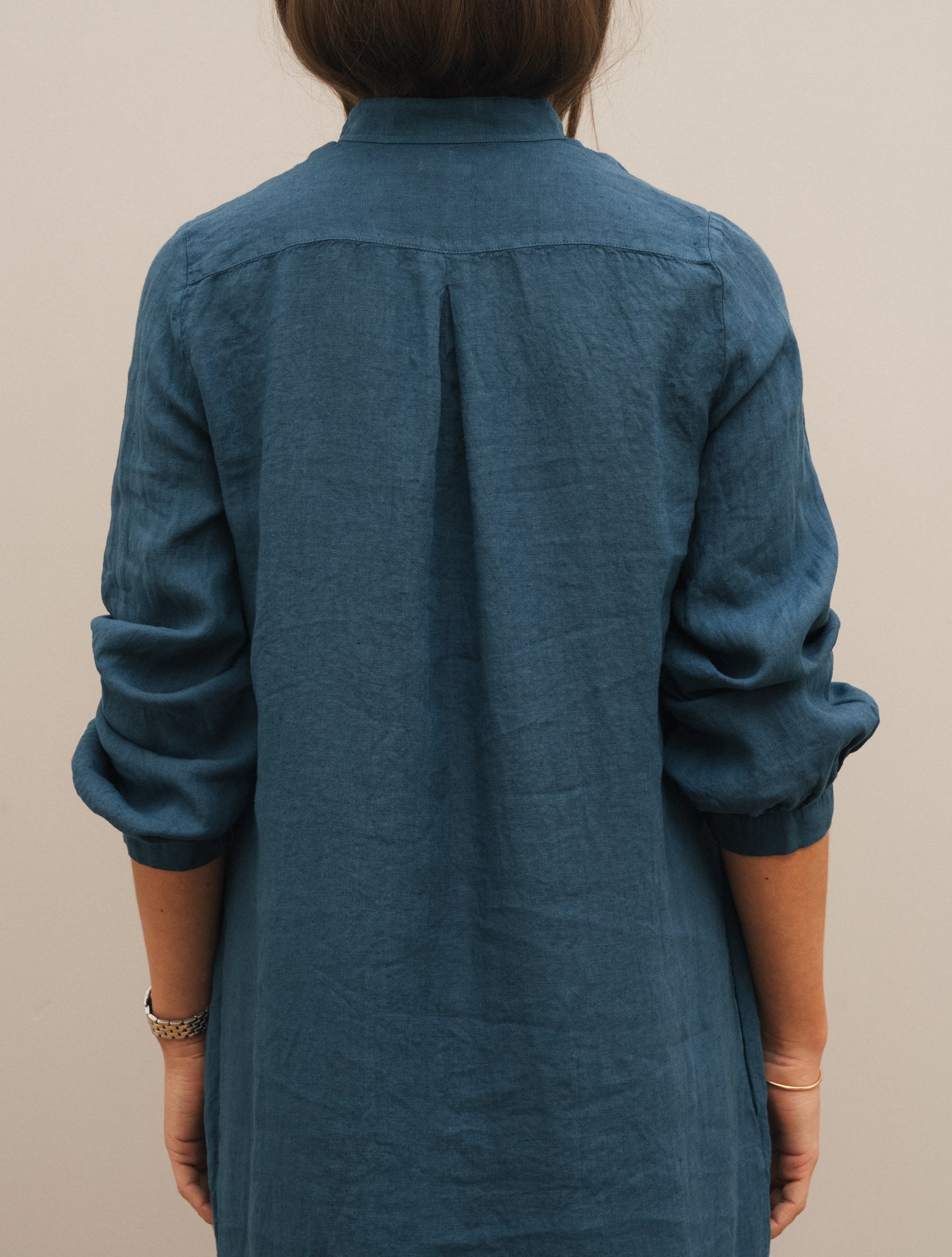 Madama Maxi Linen Dress Blue Massimo Alba Dresses XS