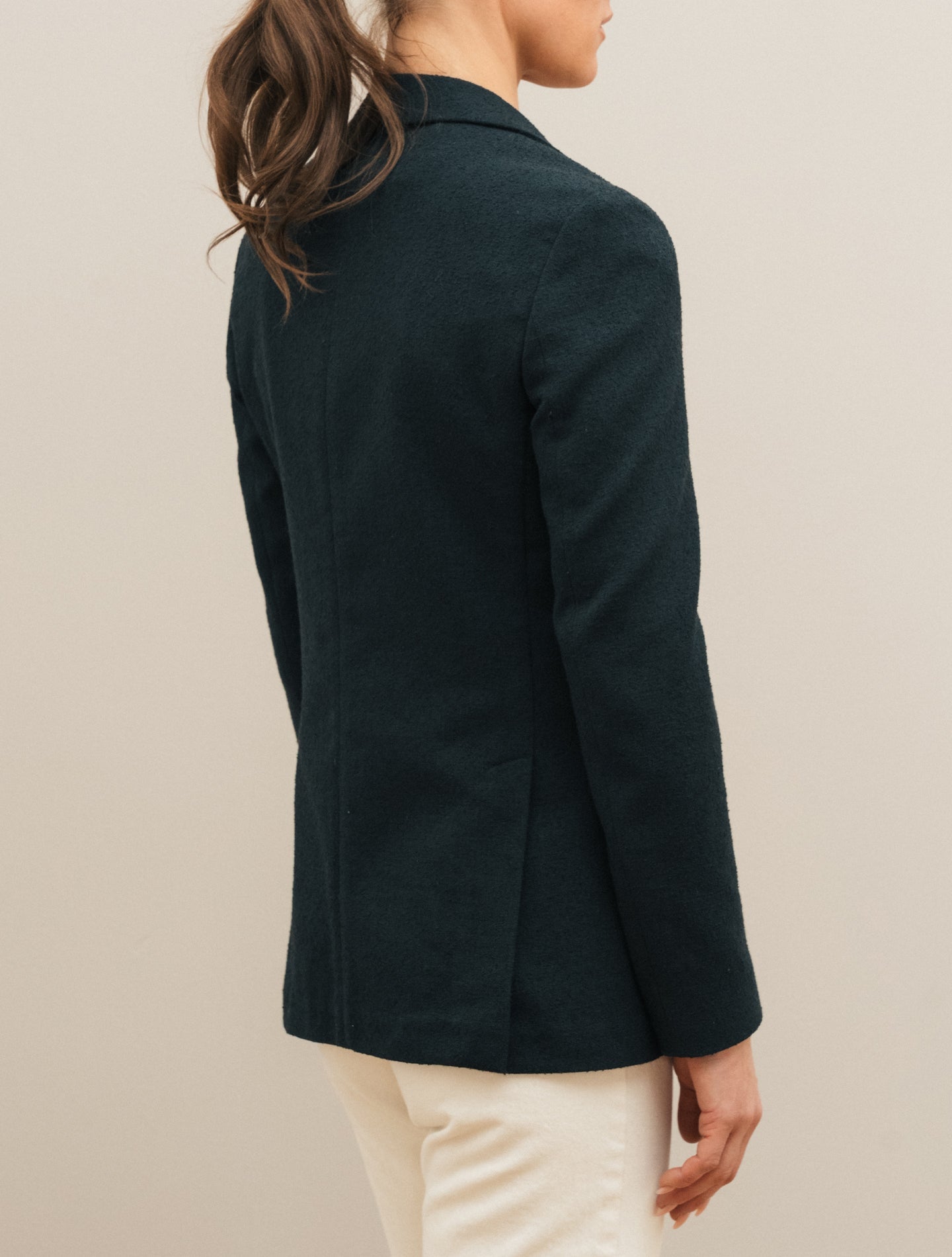 Maude Single Breasted Boucle Jacket Black Lardini Jackets IT 38