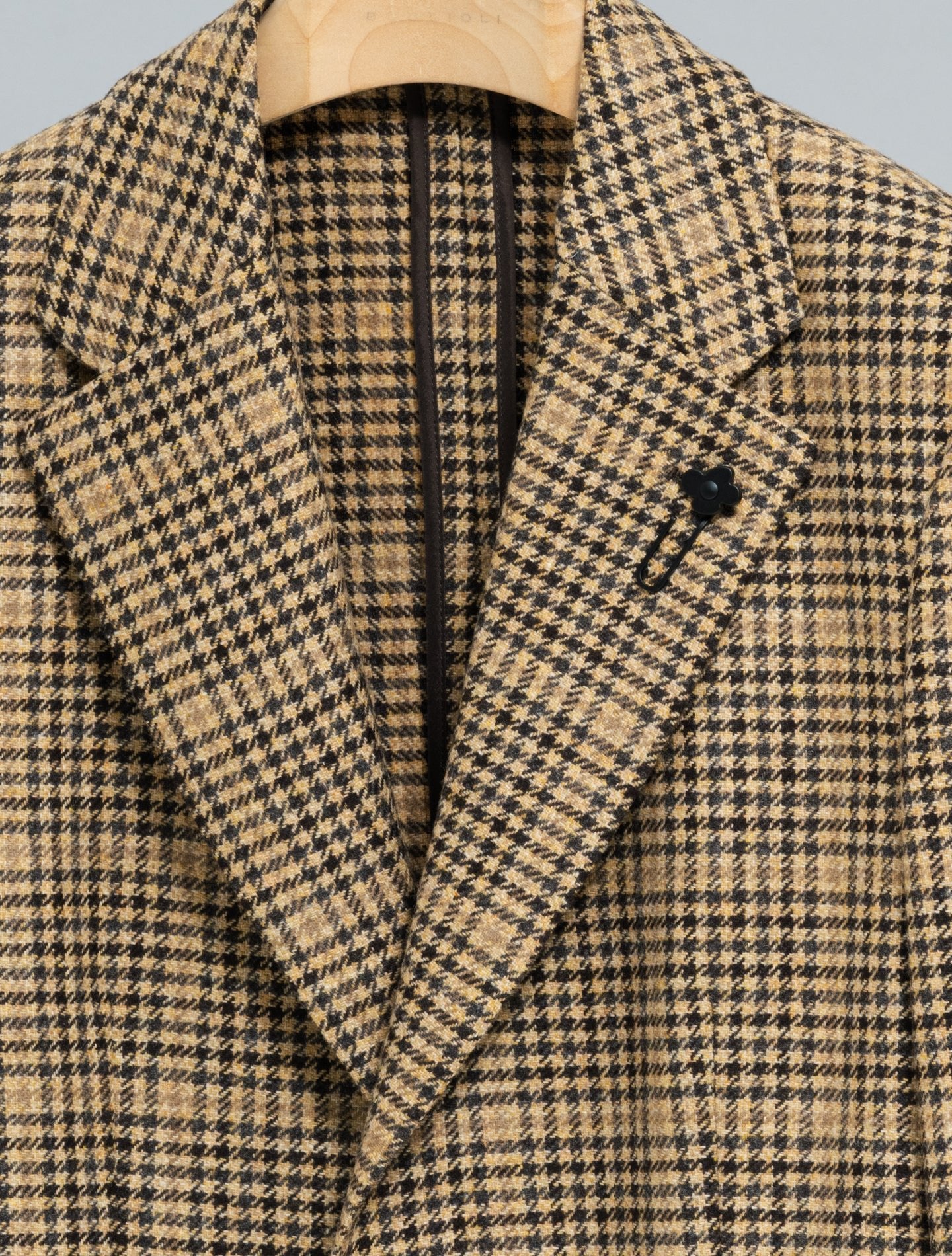 Maude Wool Cashmere Pattern Jacket Brown Lardini Jackets IT 38