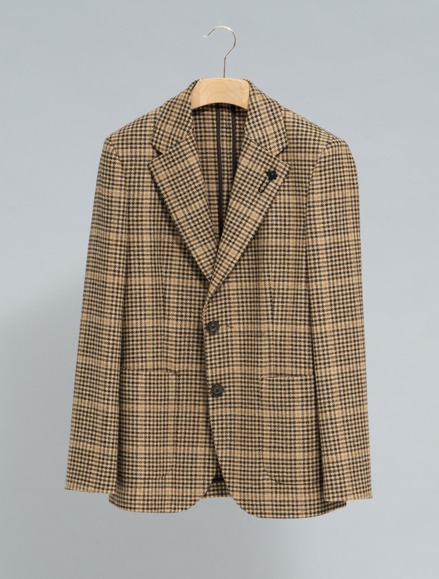 Maude Wool Cashmere Pattern Jacket Brown Lardini Jackets IT 38