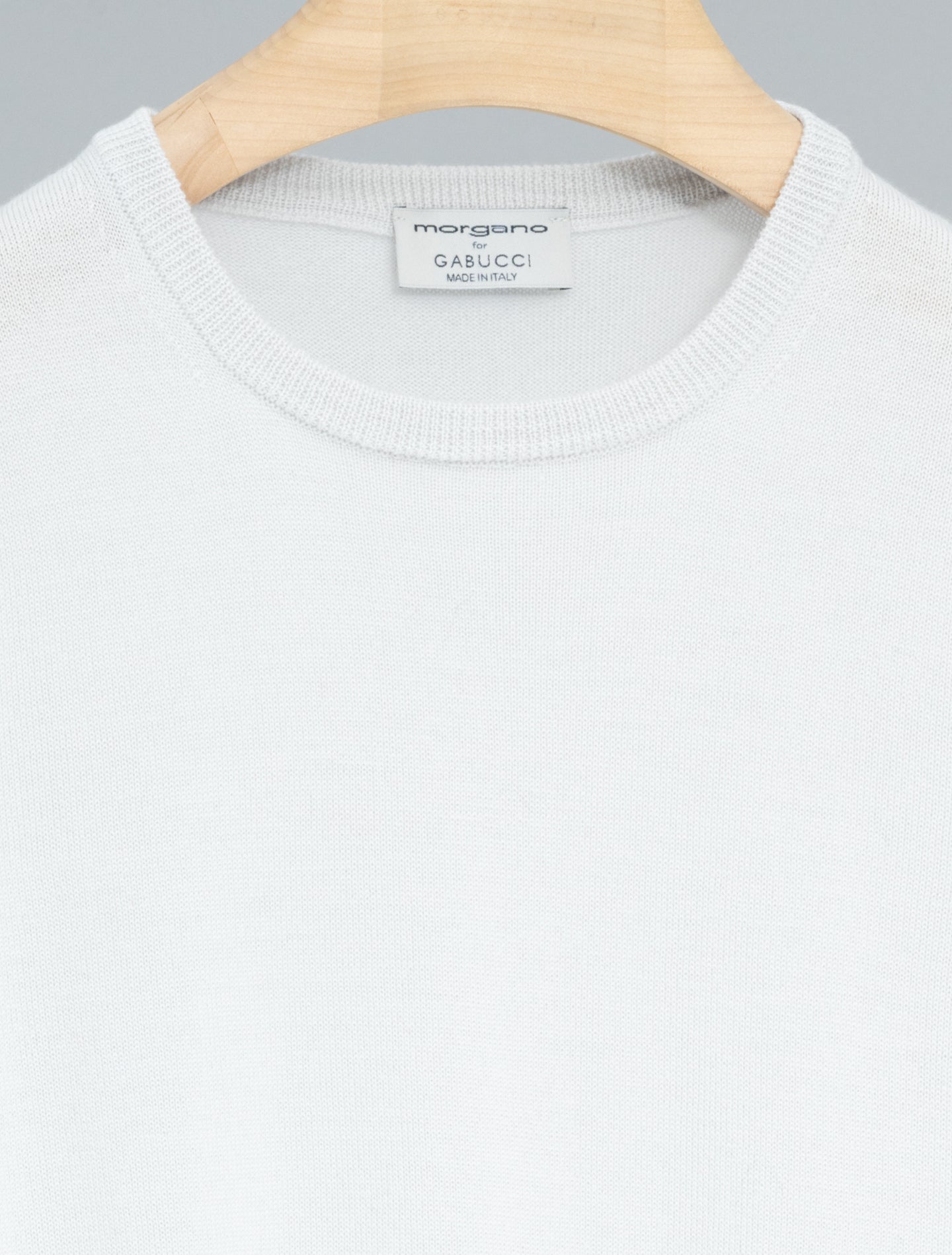 Merino Wool Crewneck Short Sleeve Ice Morgano Knitwear IT 40