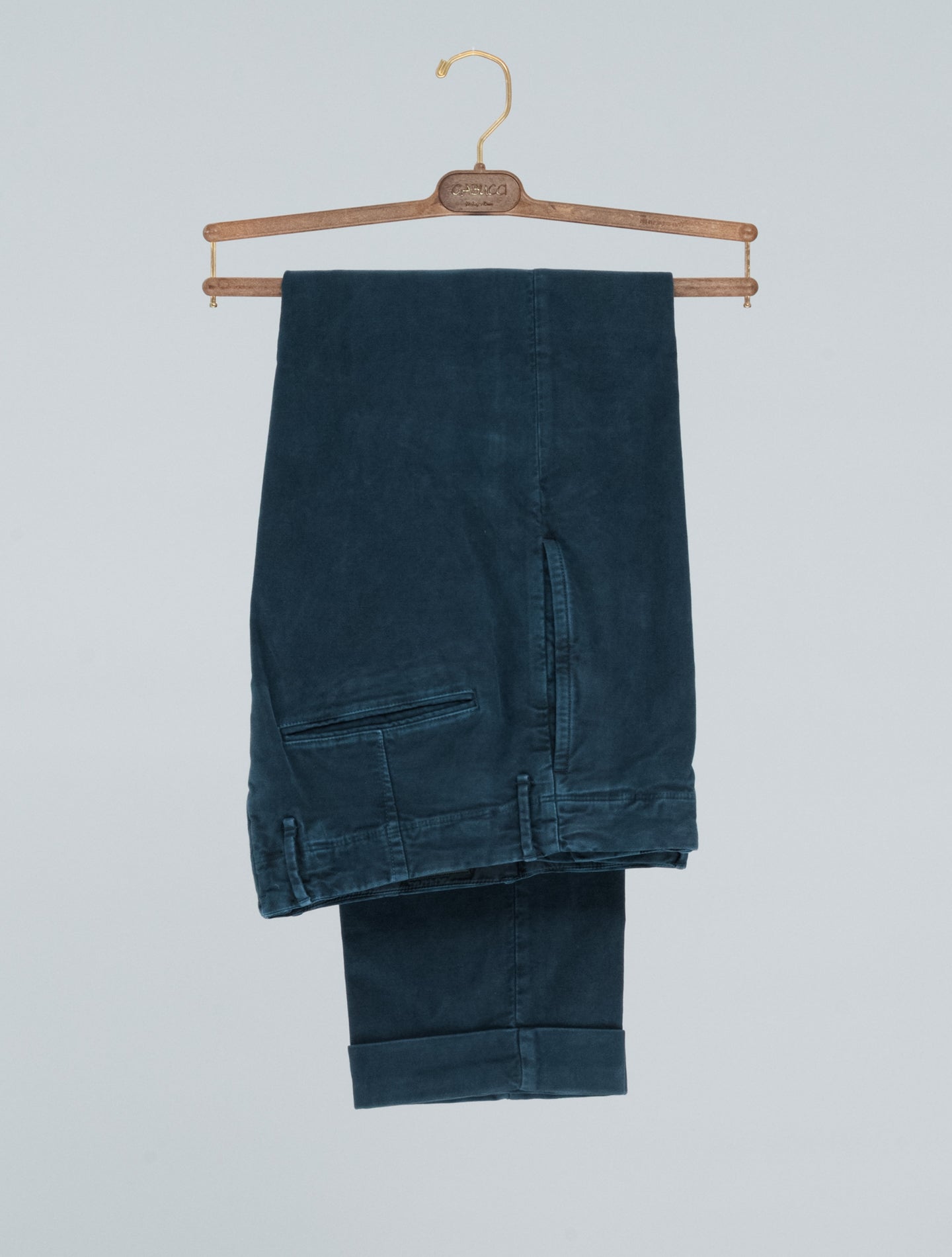 Moleskin Regular Fit Slacks Navy Incotex Trousers 32