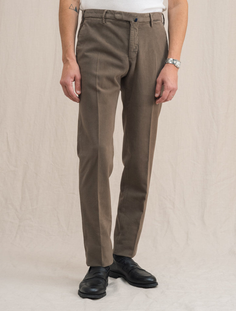 Moleskin Slim Fit Trousers Taupe – Gabucci