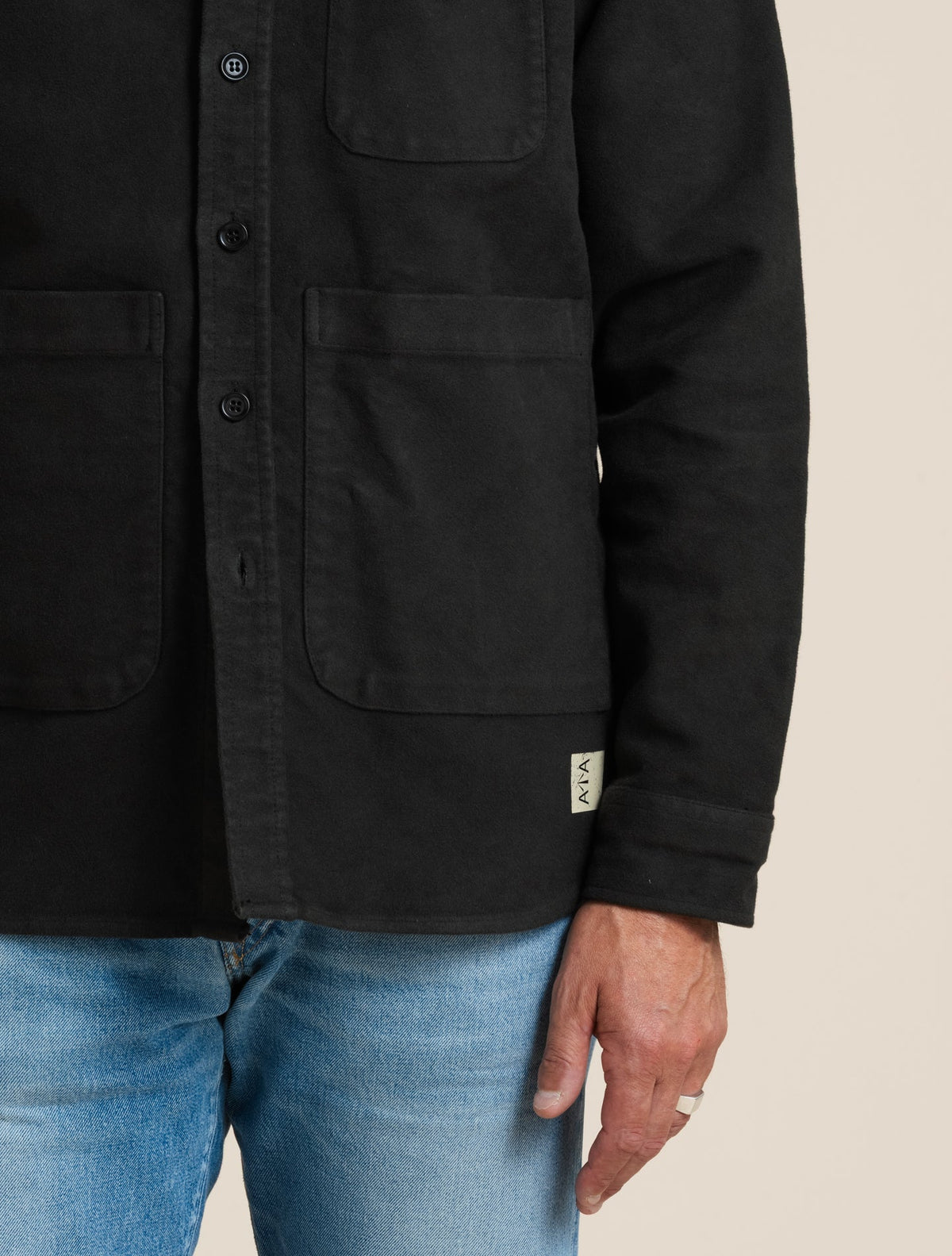 Moleskin Utility Shirt Brown Aspesi Overshirts M