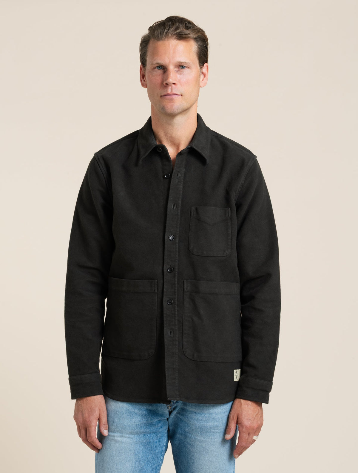 Moleskin Utility Shirt Brown Aspesi Overshirts M