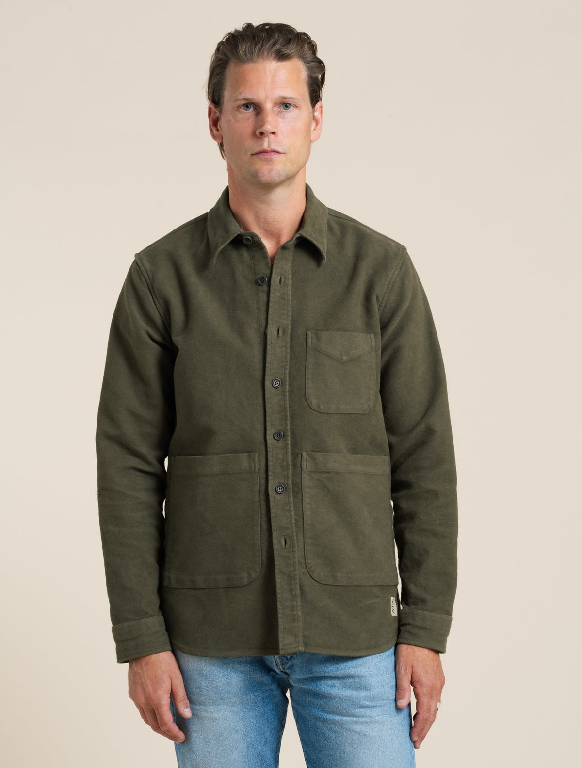 Moleskin Utility Shirt Military Aspesi Overshirts M
