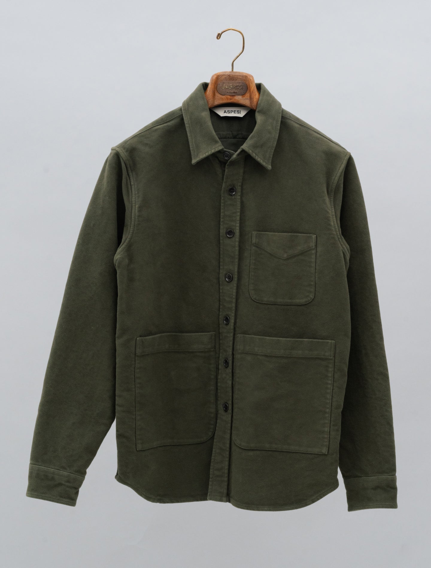 Moleskin Utility Shirt Military Aspesi Overshirts M