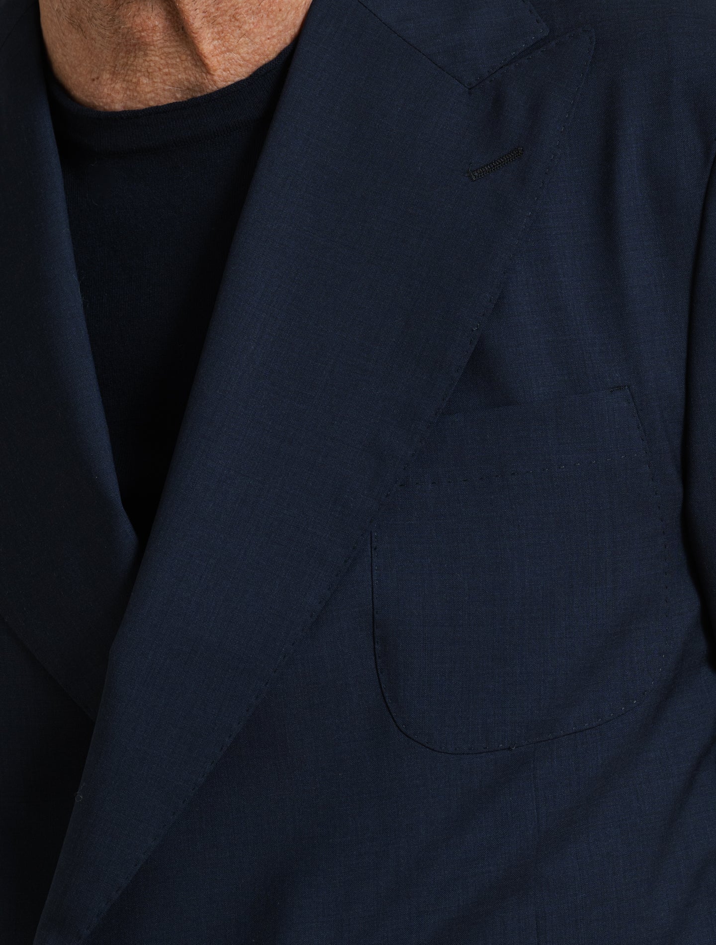 Napoli Double Breasted Tropical Wool Suit Navy Gigi Suits 48