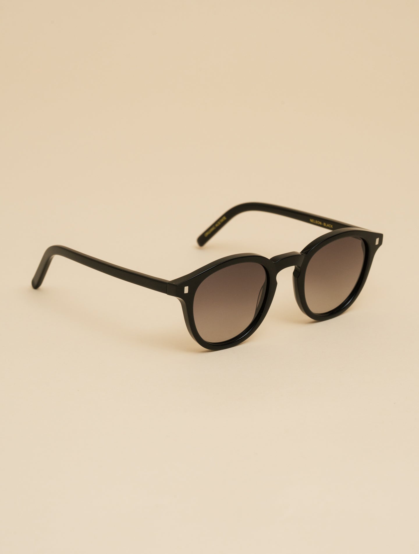 Nelson Sunglasses Black - Grey Lens Monokel Eyewear Sunglasses One Size