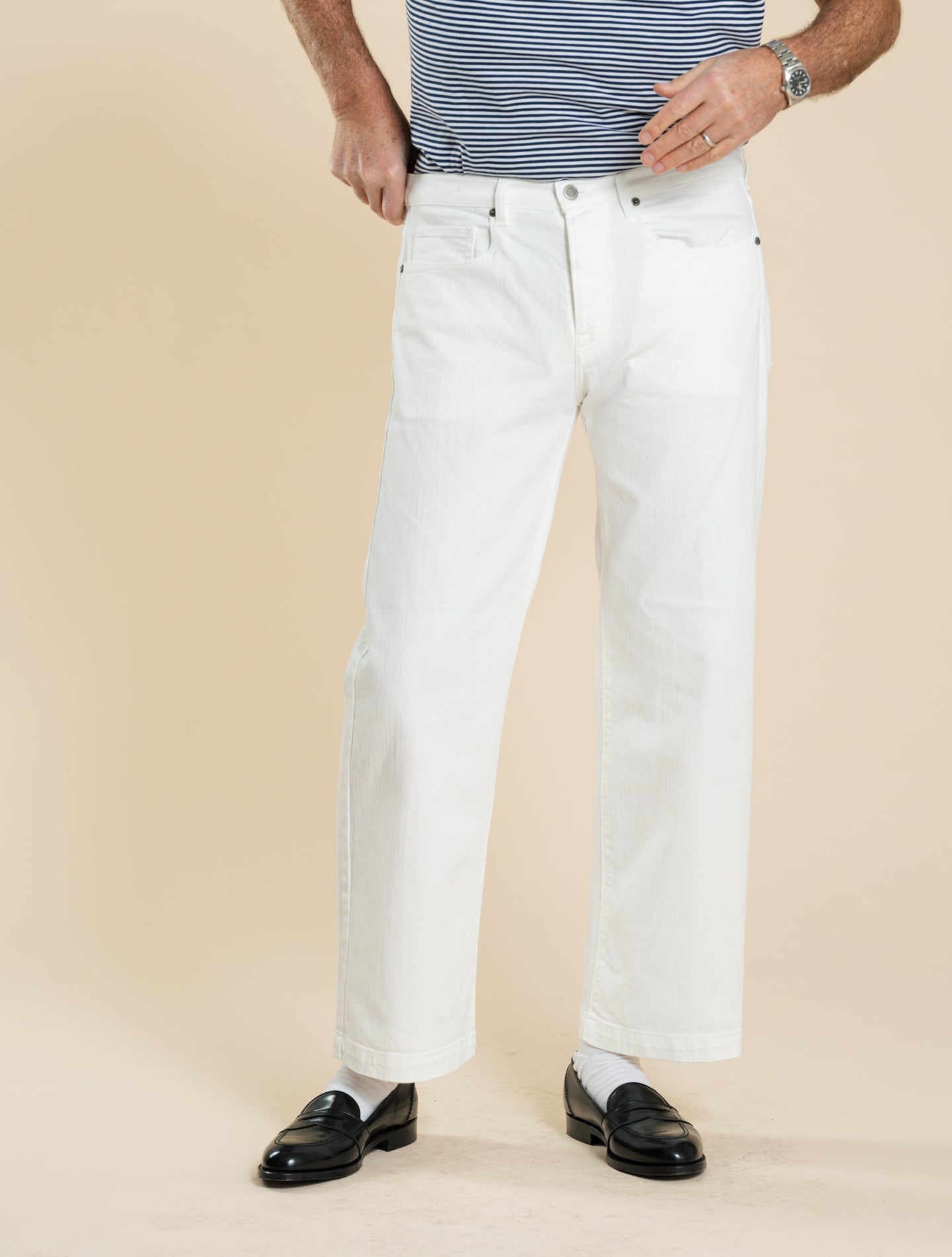 Oceano Cotton Trousers White Massimo Alba Trousers 31