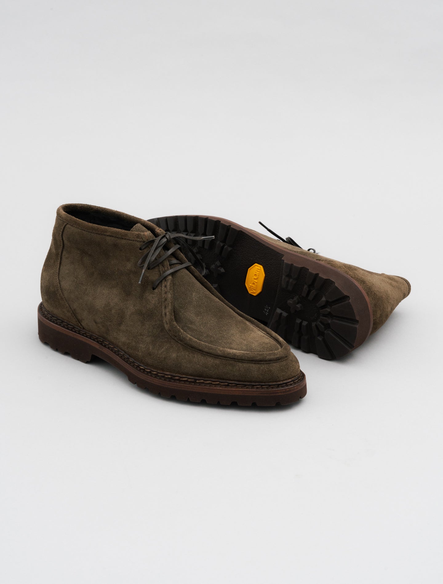 Parabontoni Fur - Line Suede Boots Dark Taupe Bontoni Boots 42