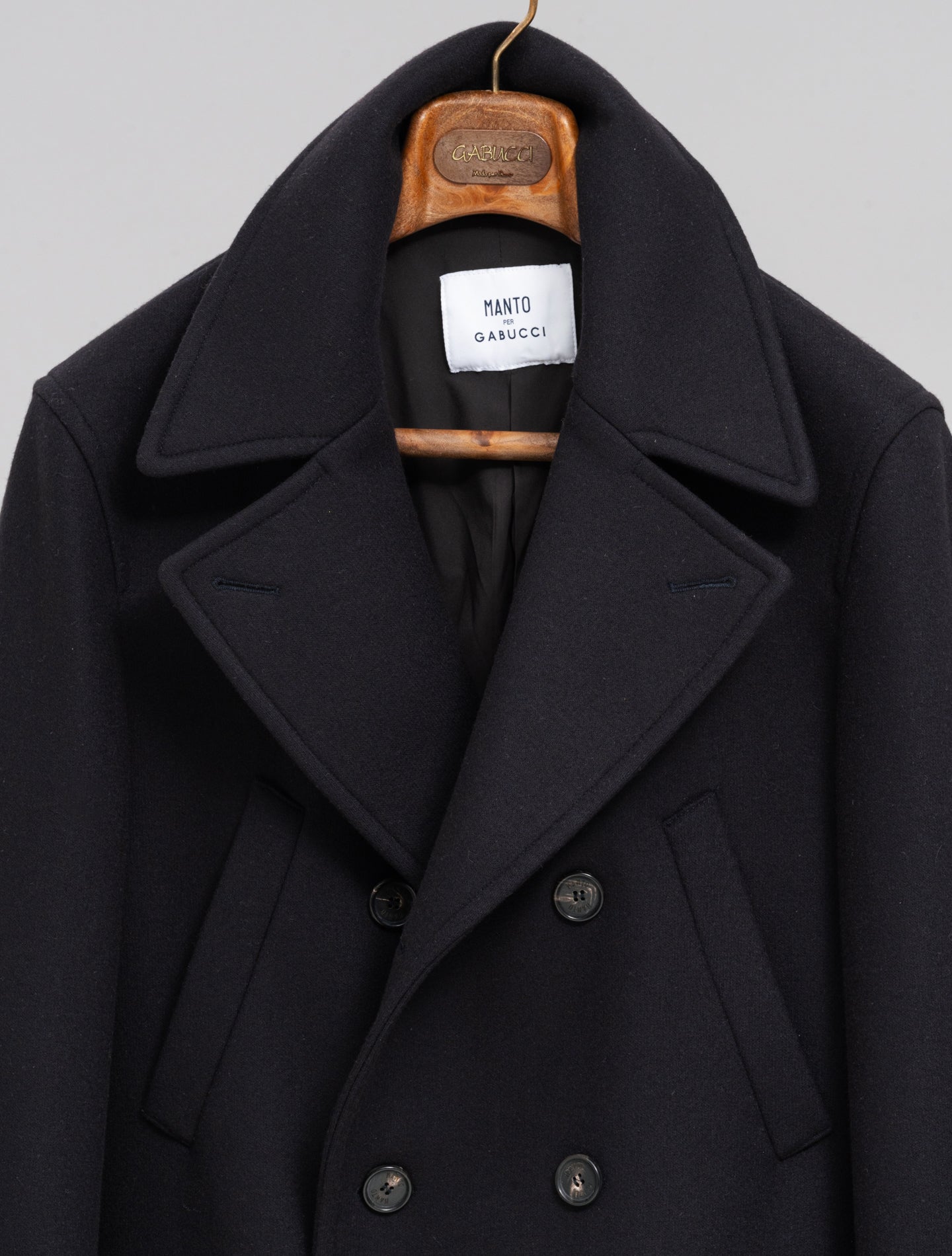 Peacoat Nautilus Navy Manto Outerwear 48