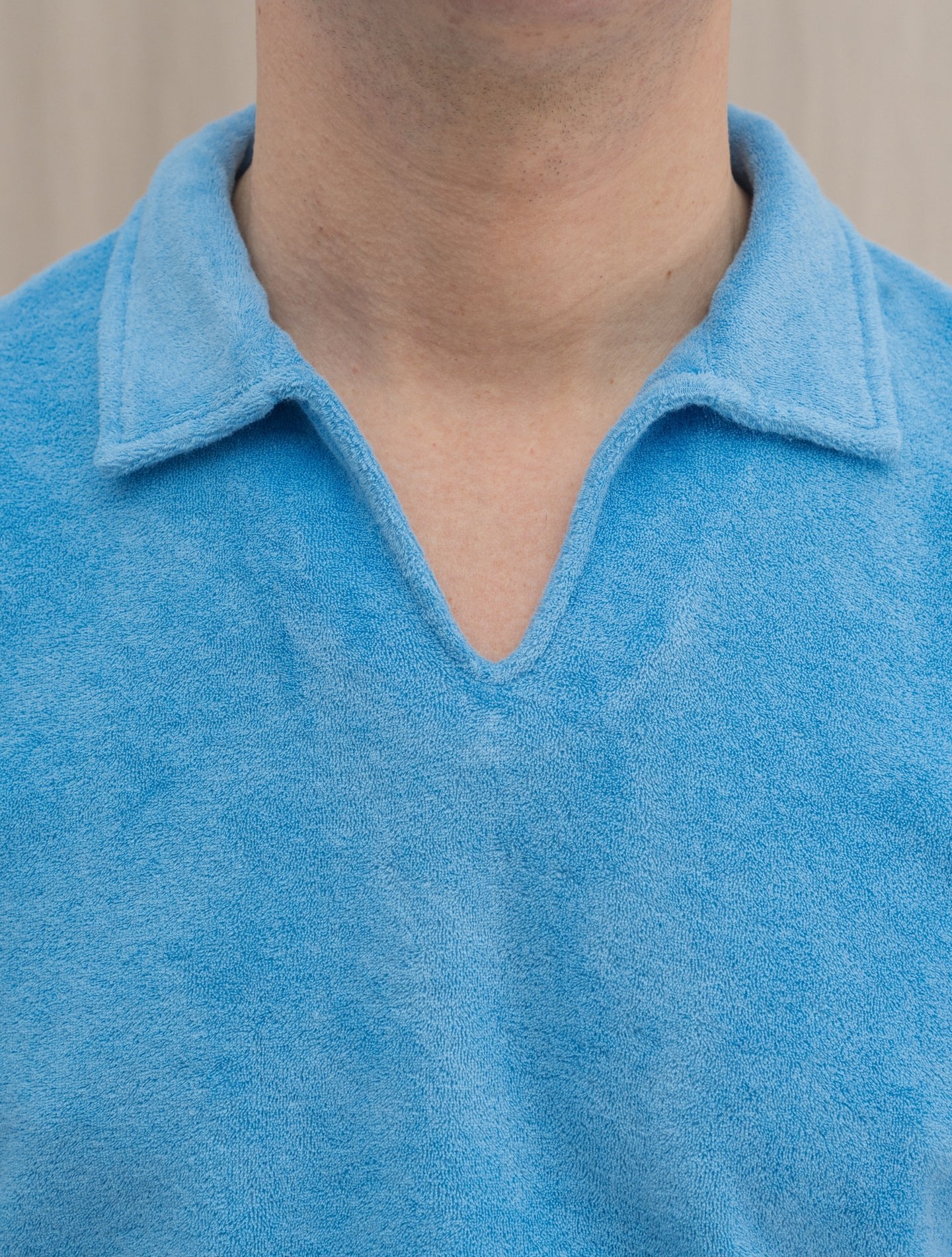 Peter Terry Short Sleeve Light Blue Fedeli Polo shirts 48